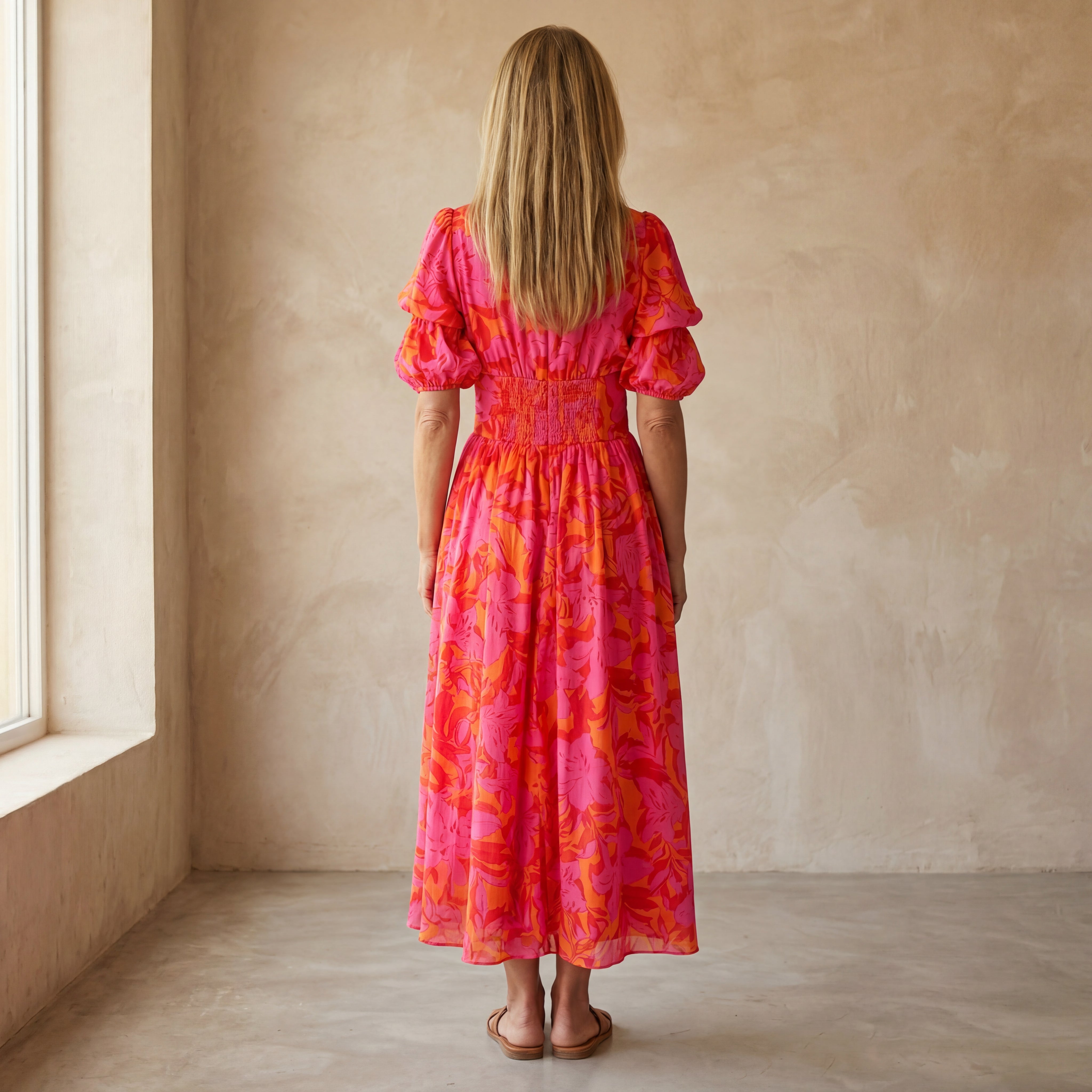 DERANA - ROSE RED MAXI DRESS
