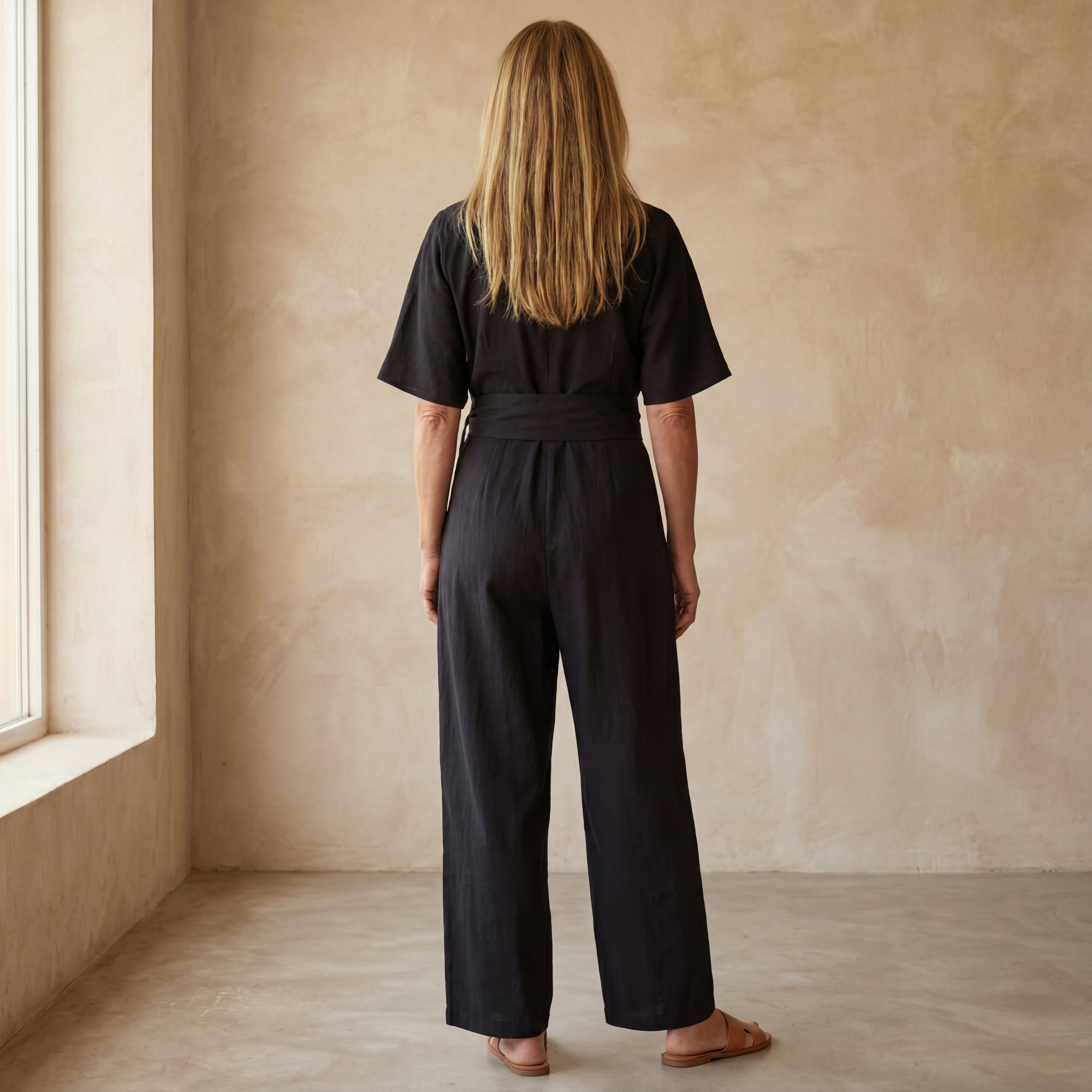 ANANDA - COTTON AND LINEN JUMPSUIT