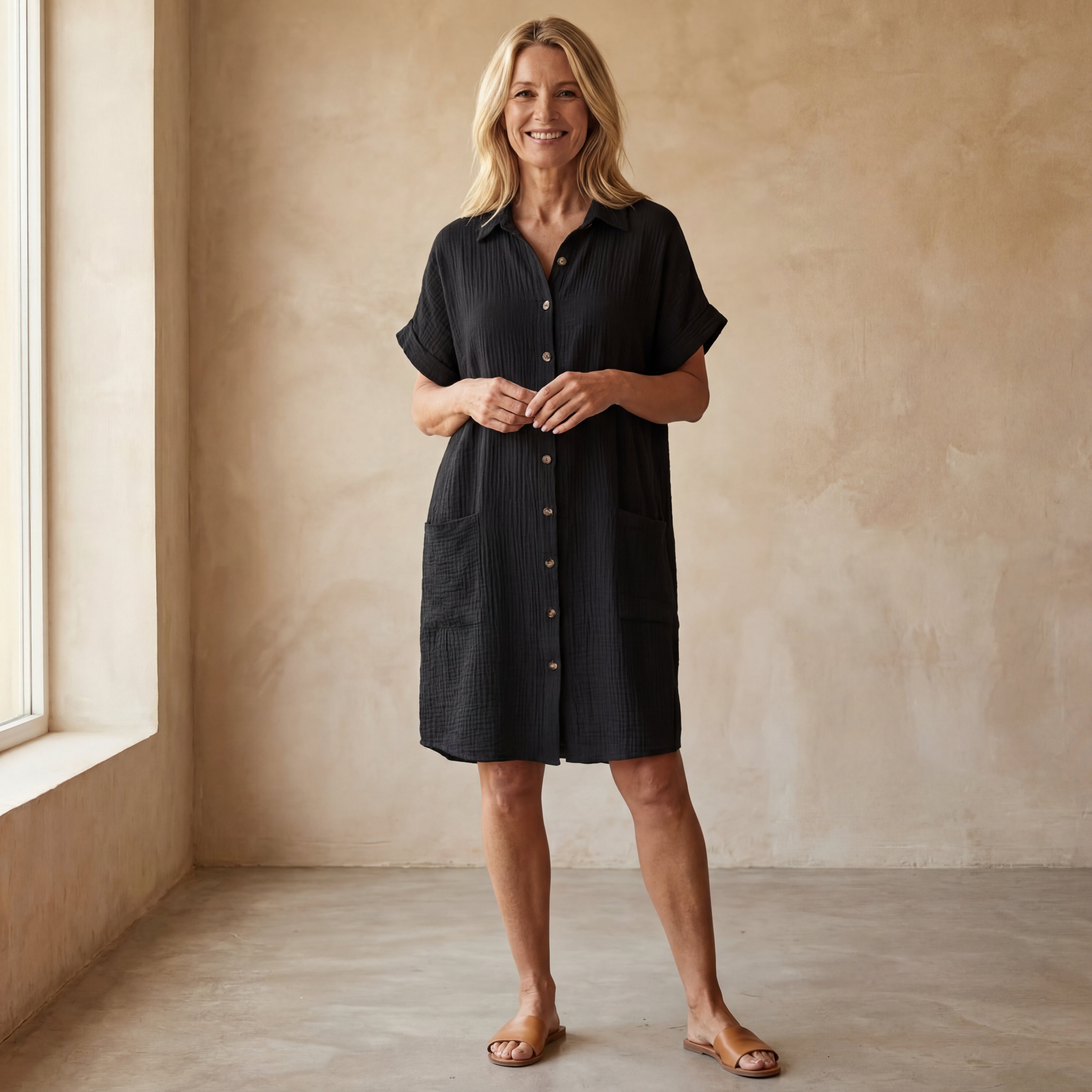 MELISSA - COMFORTABLE COTTON DRESS
