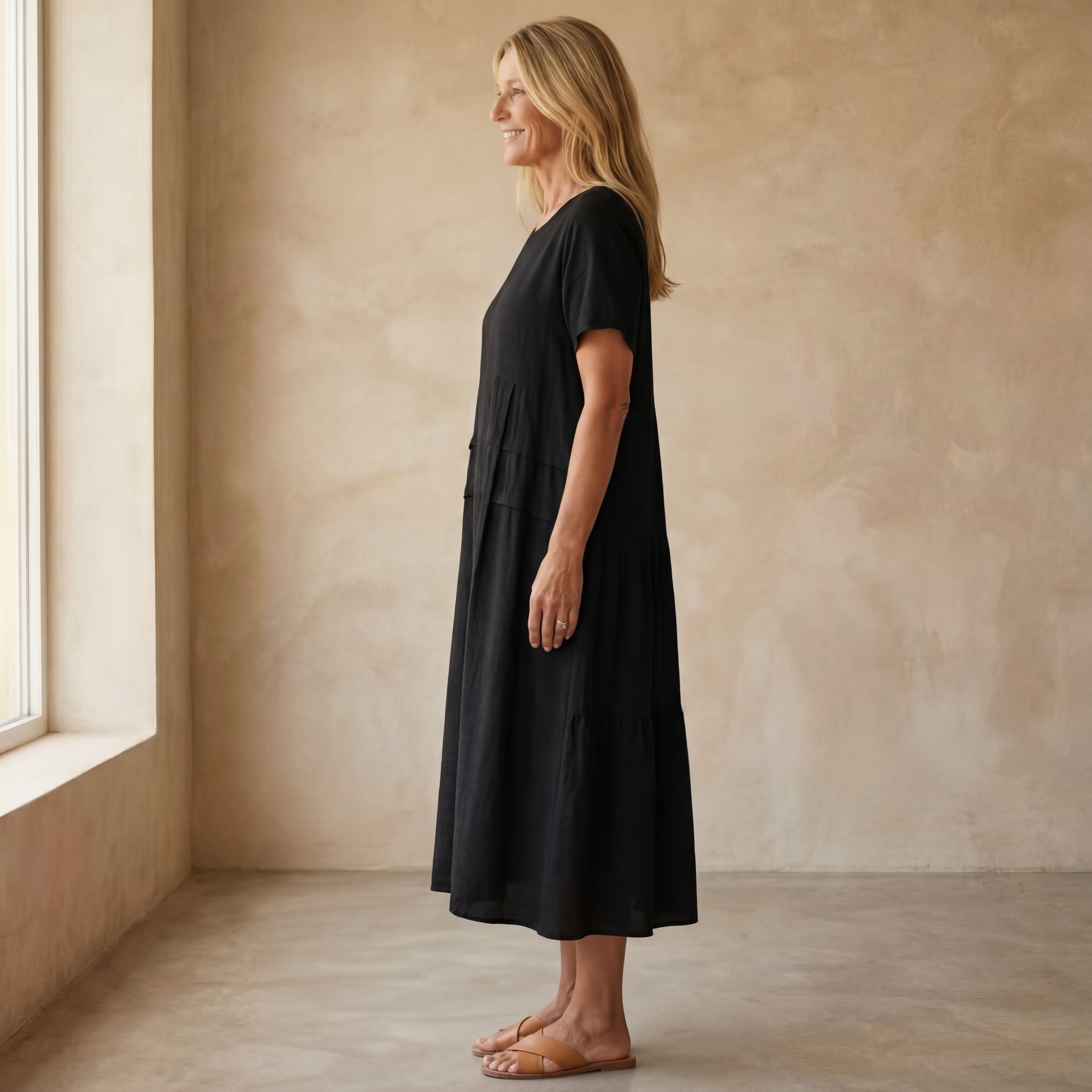 BERENA - COTTON AND LINEN DRESS