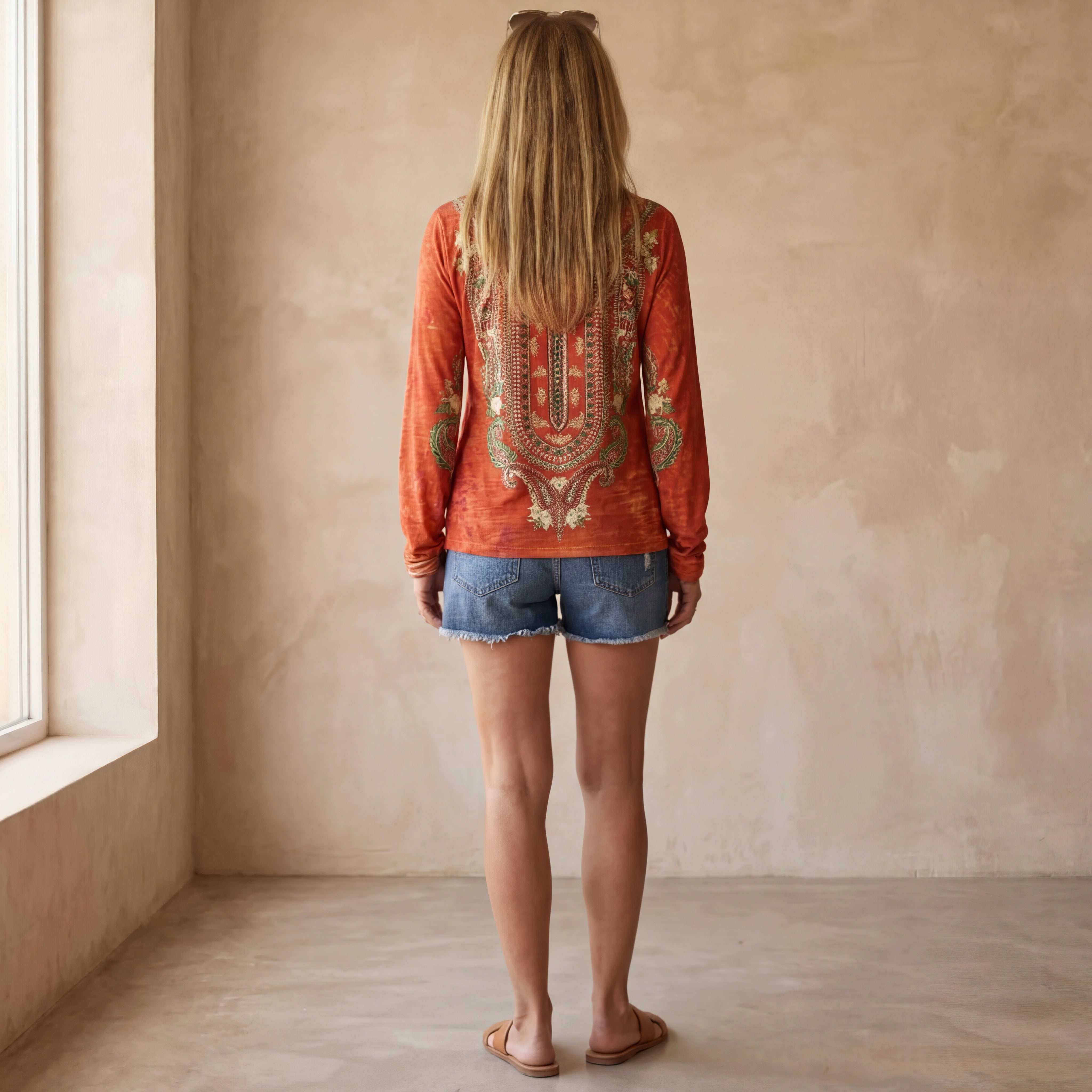 SADARIA - BOHO PRINT BLOUSE