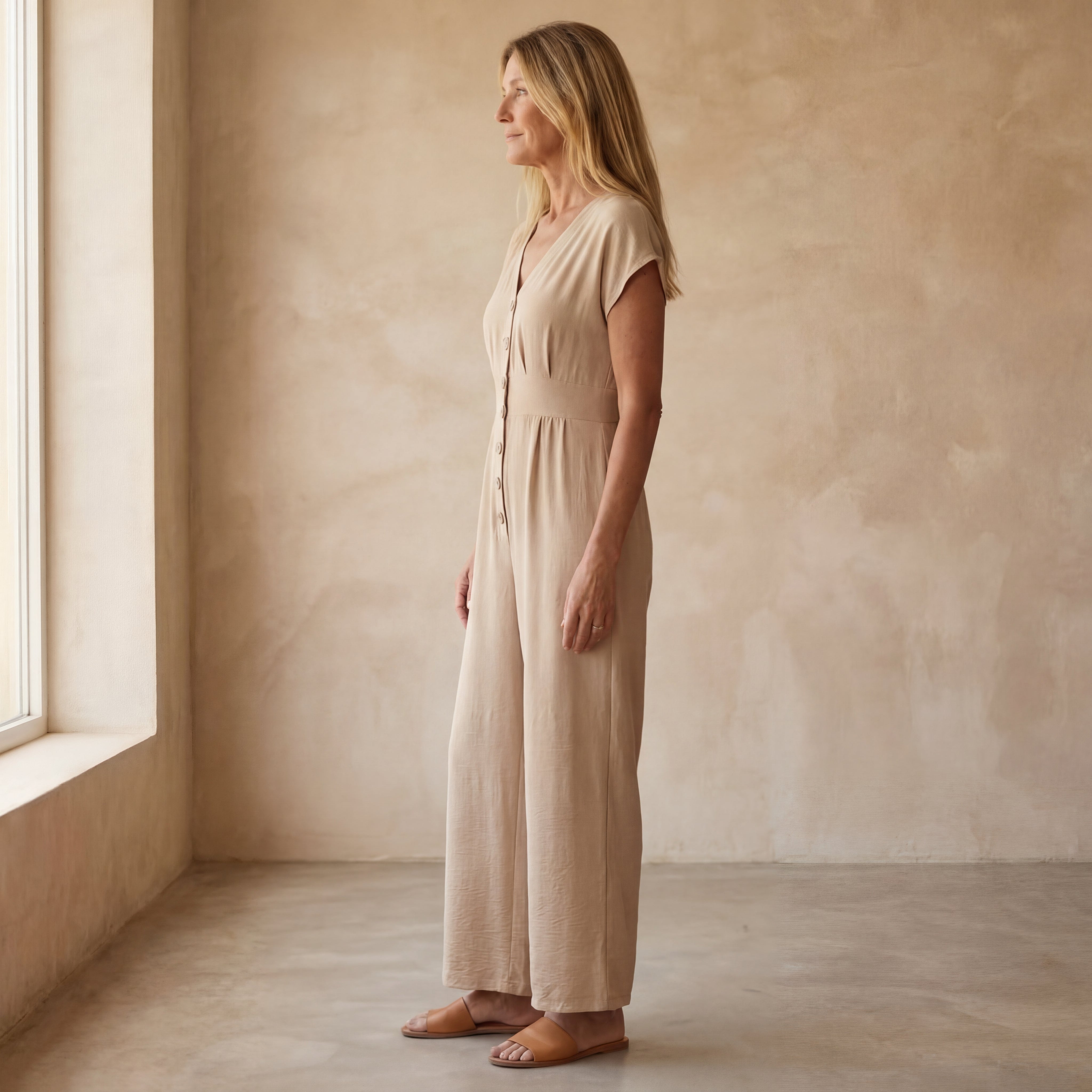 IRINA - CASUAL COTTON JUMPSUIT