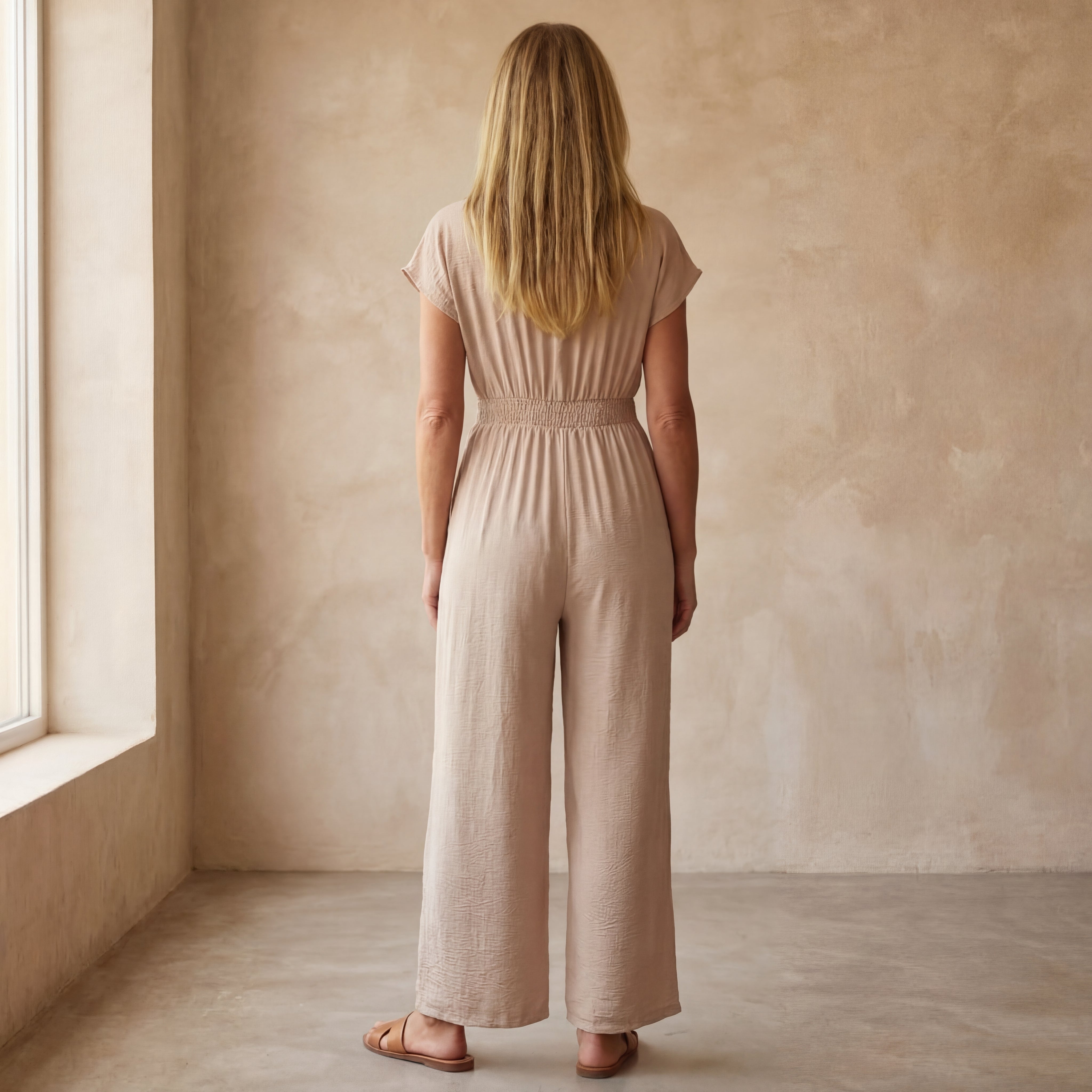 IRINA - CASUAL COTTON JUMPSUIT