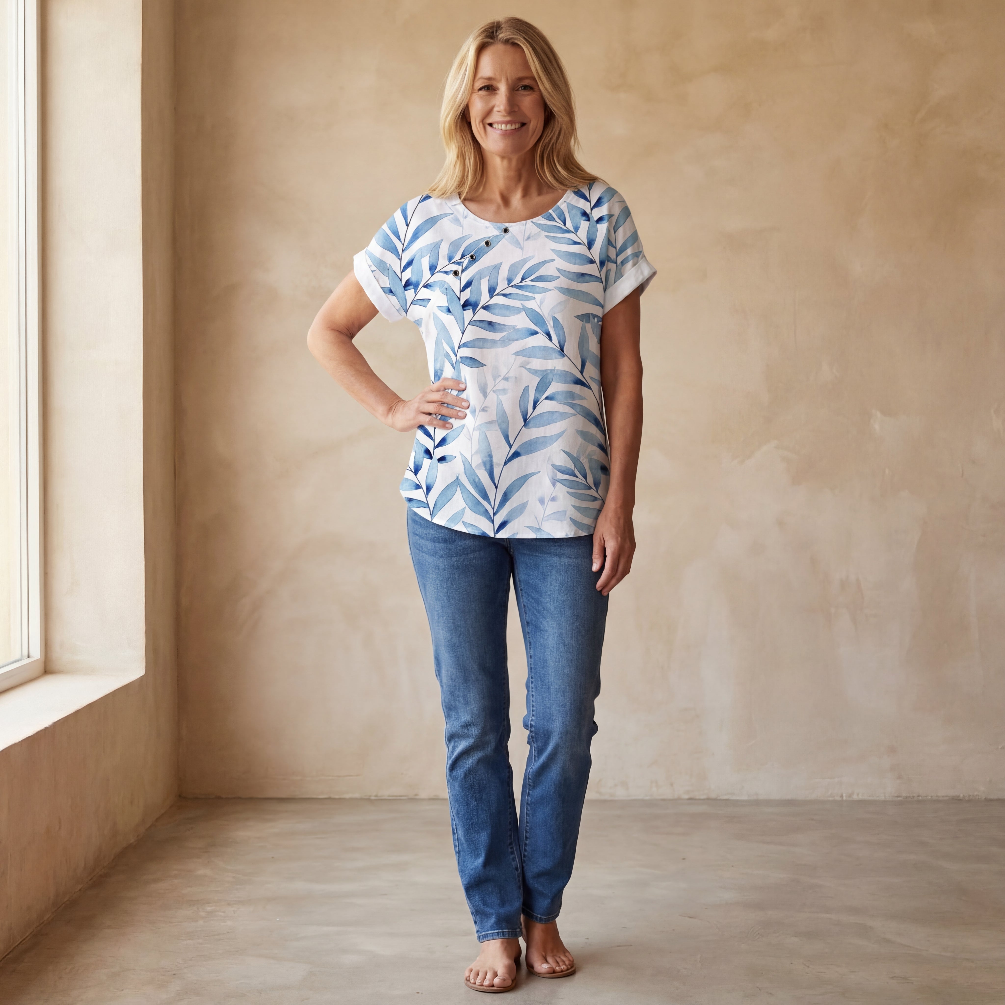 AVIE - FLORAL COTTON SHIRT