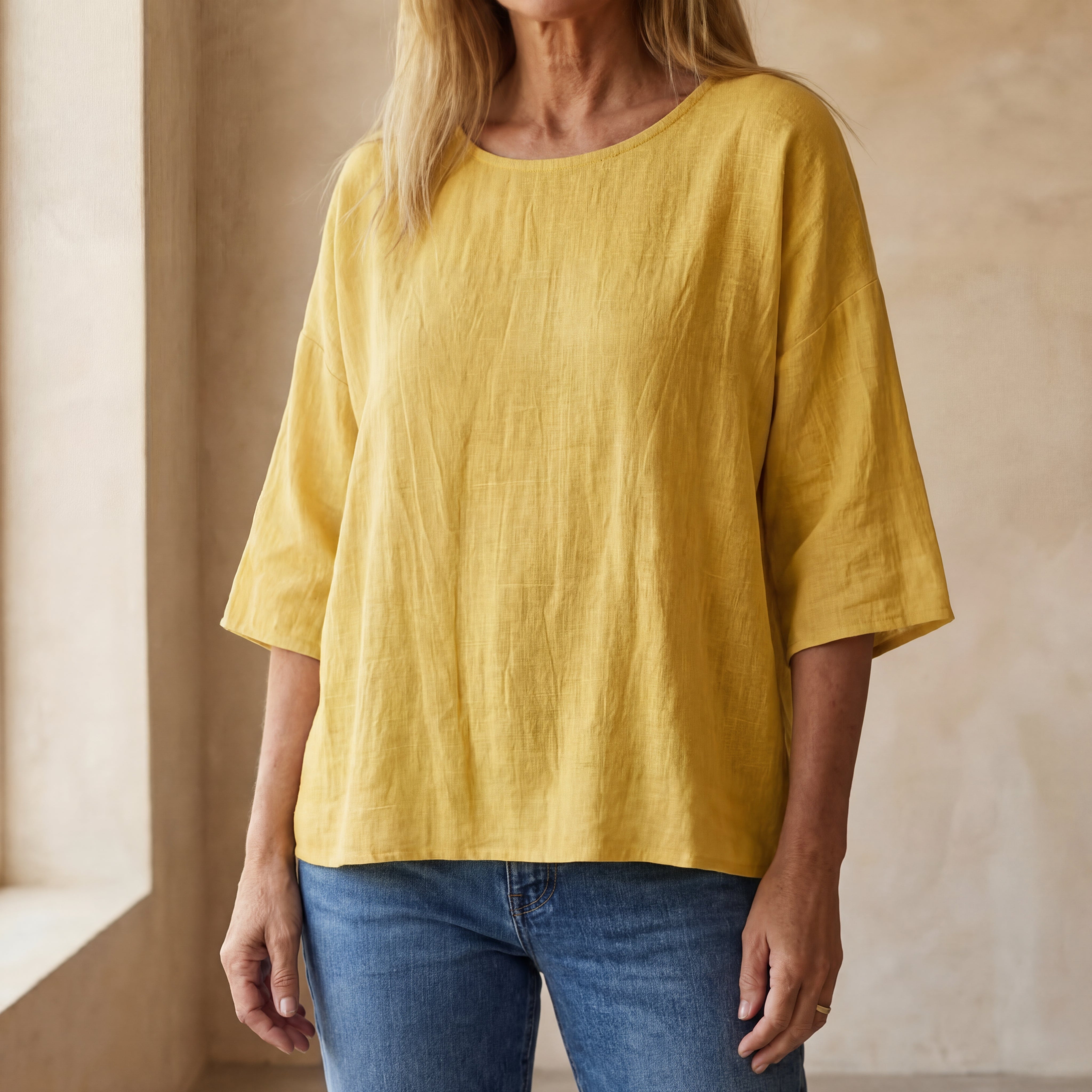 IMALA - Cotton and Linen Top