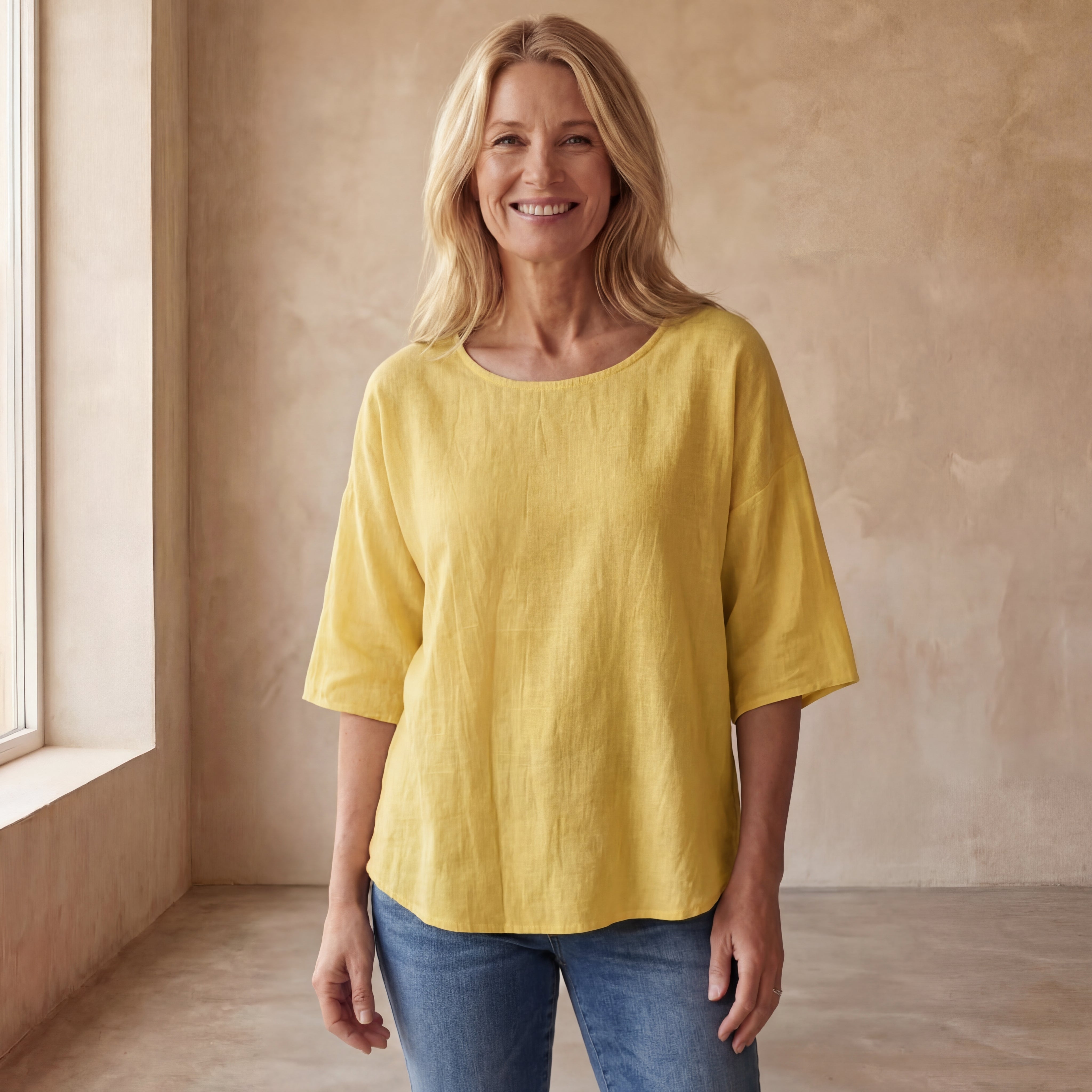IMALA - Cotton and Linen Top
