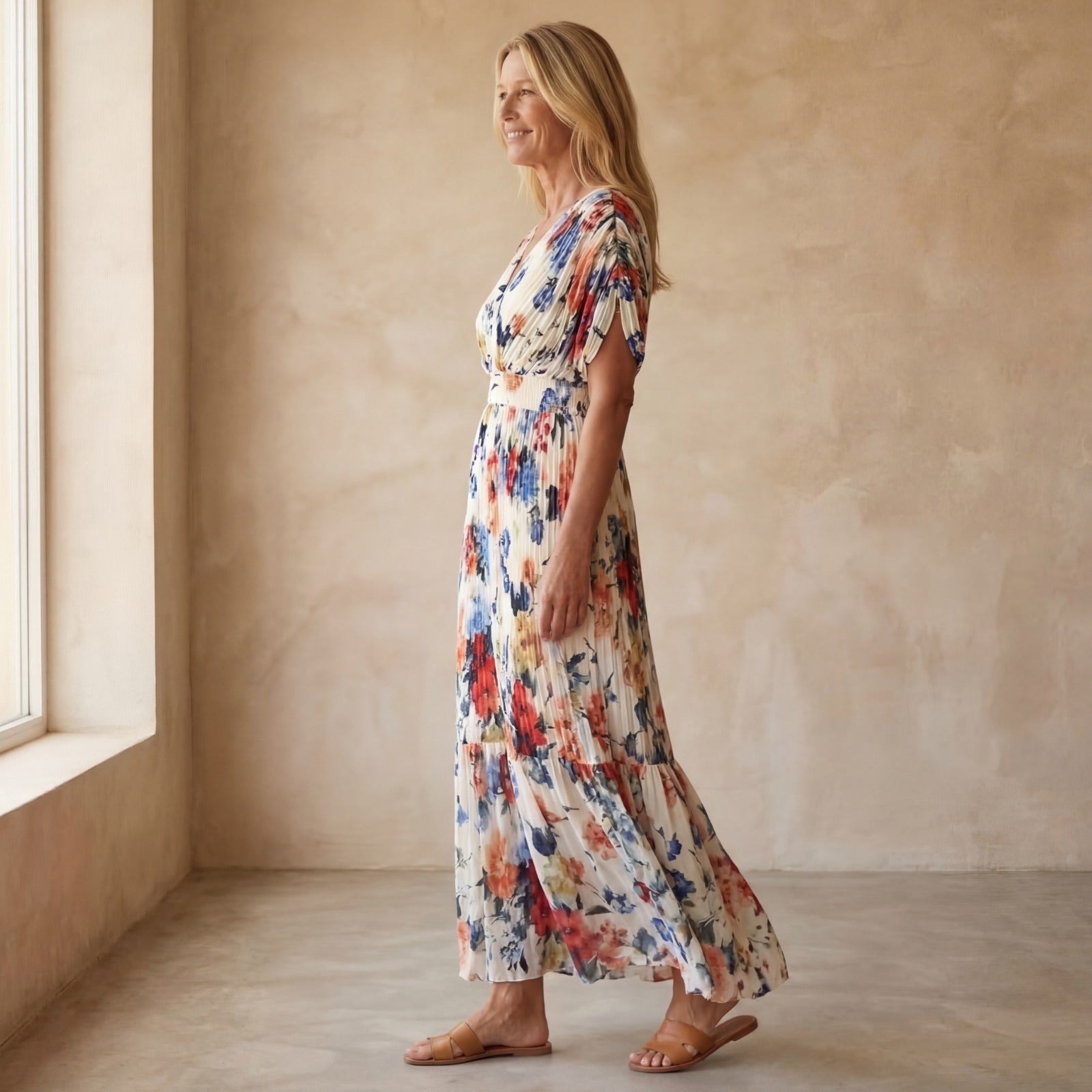 FLORELE - ELEGANT FLORAL DRESS