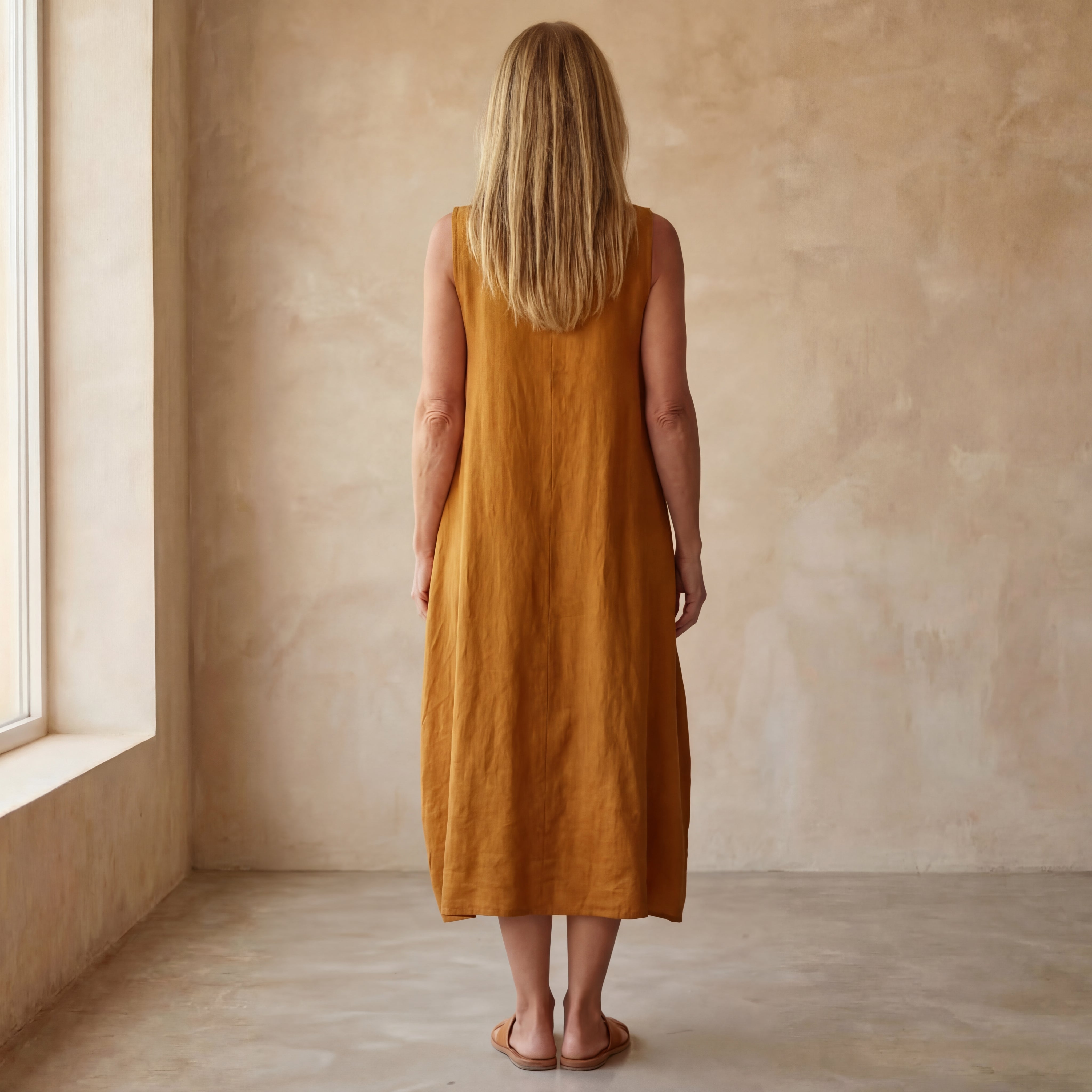 BLOME - Sleeveless boho midi dress