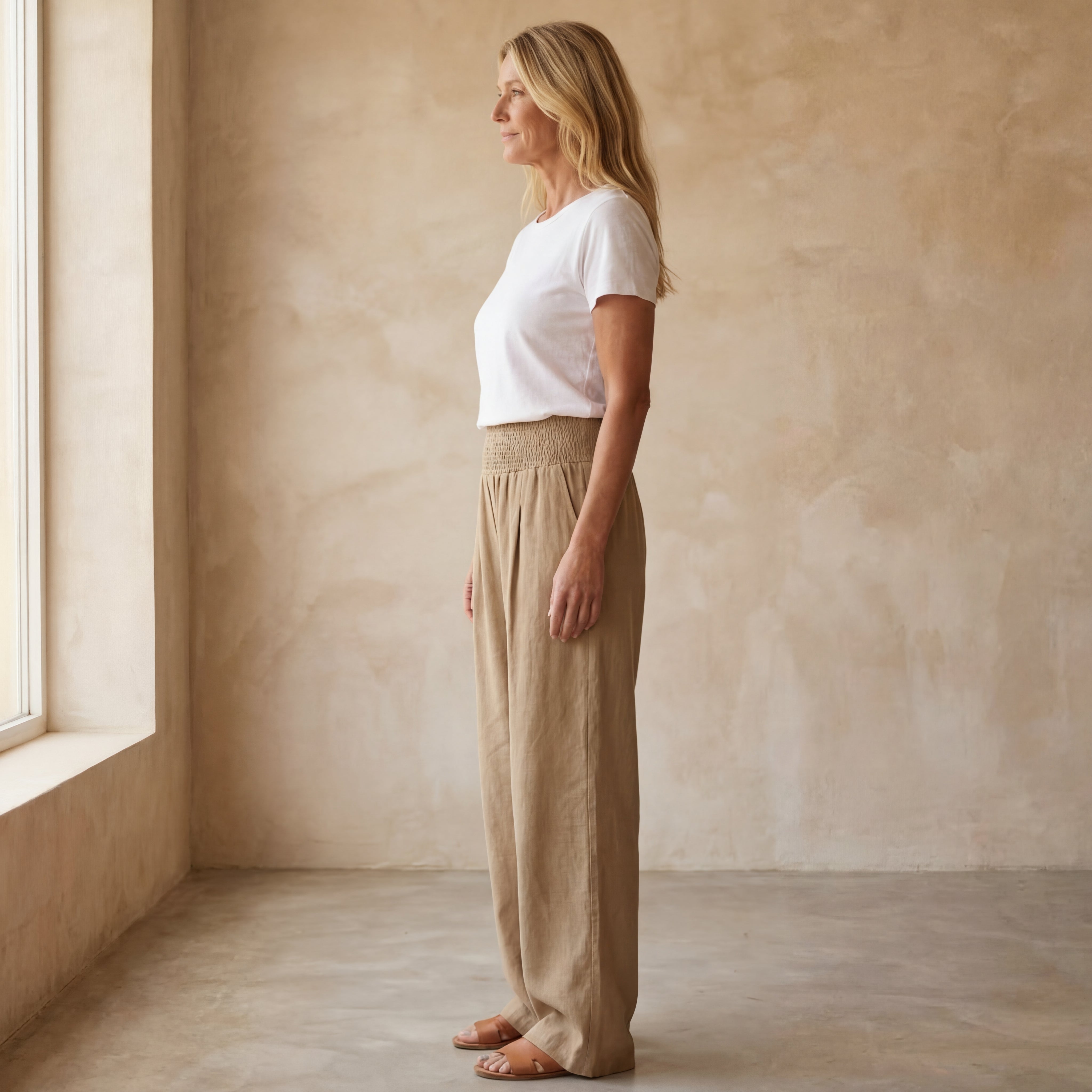Ubud - High waist cotton pants