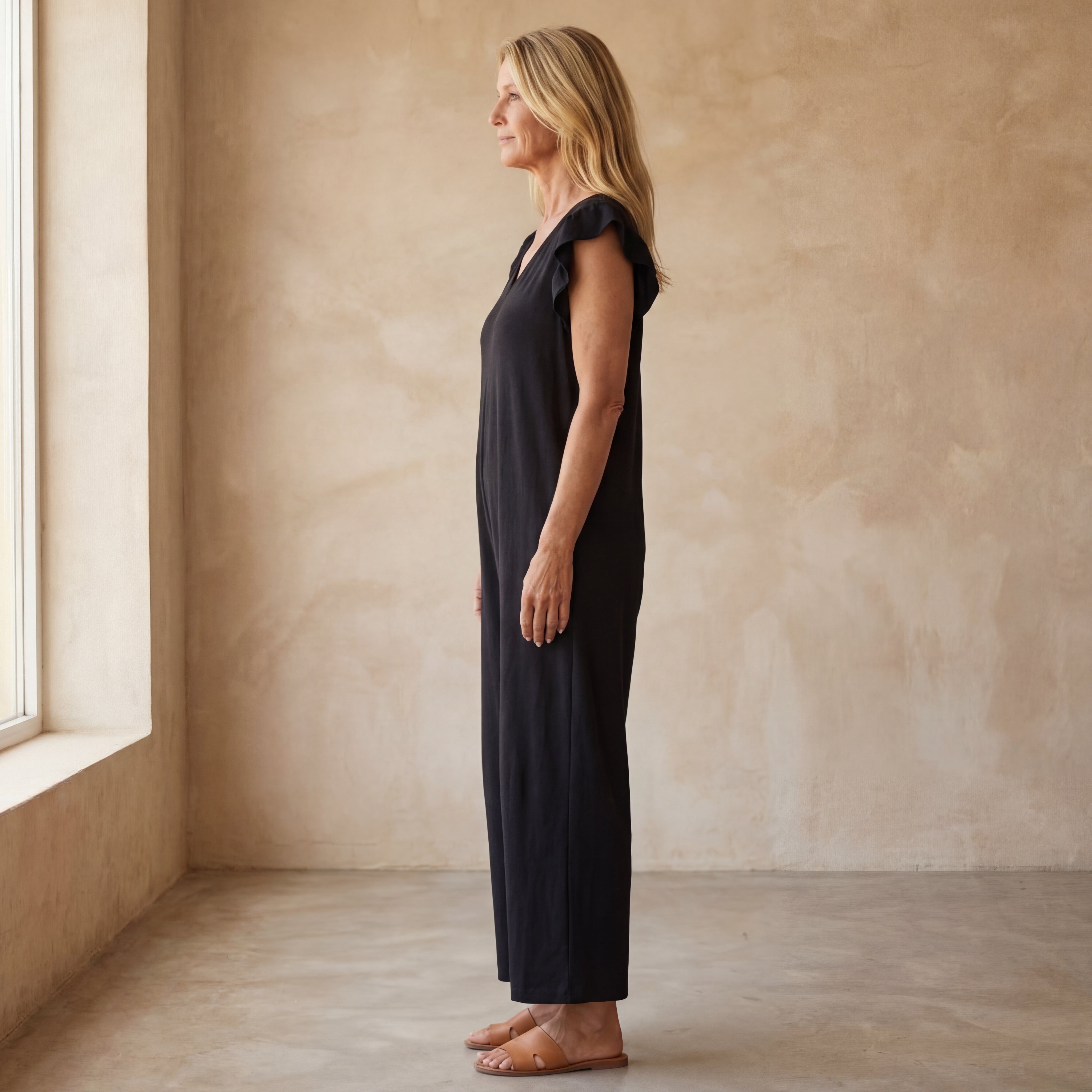 MARMARELA - Effortless V-Neck Jumpsuit