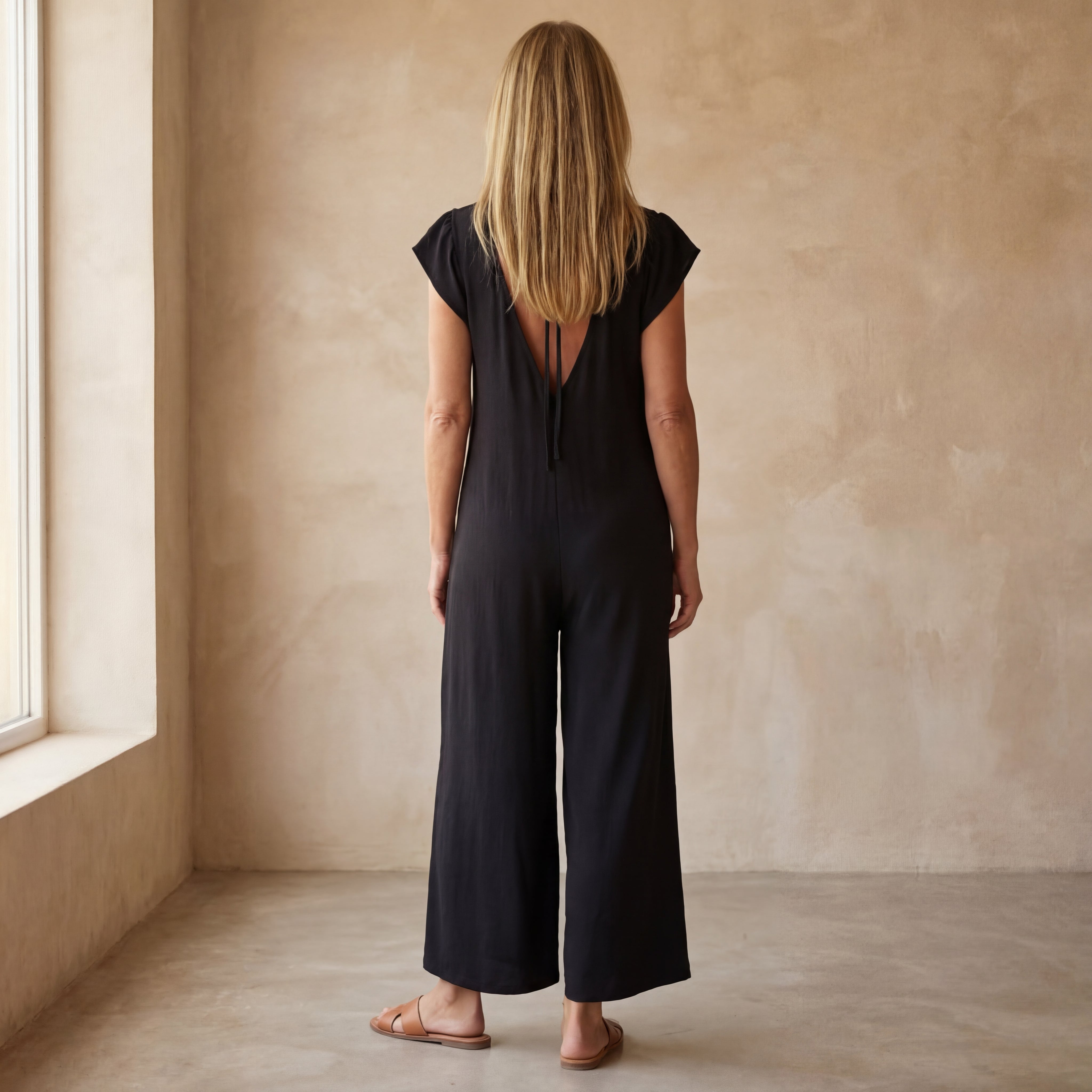 MARMARELA - Effortless V-Neck Jumpsuit