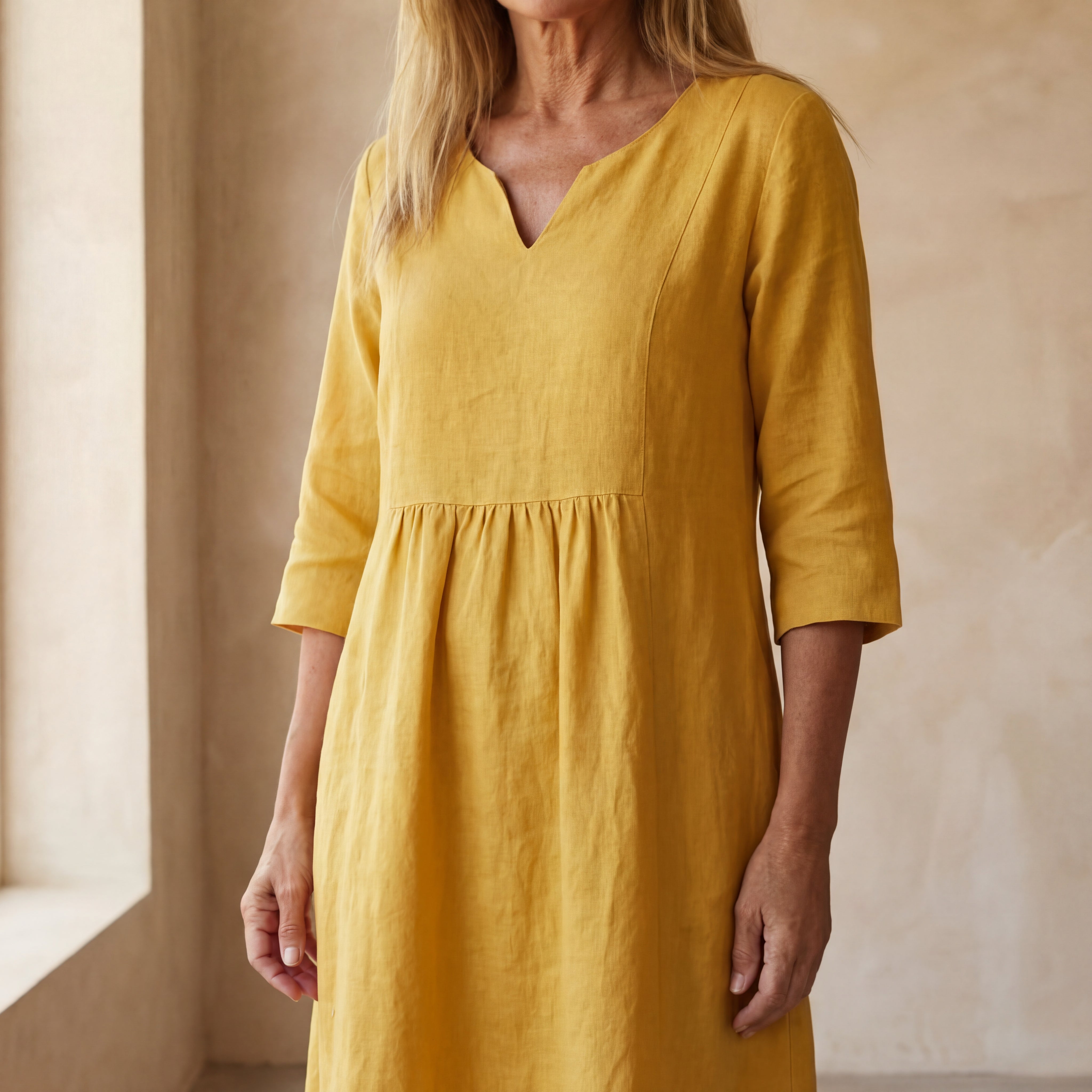 ALMERIA - STYLISH COTTON DRESS