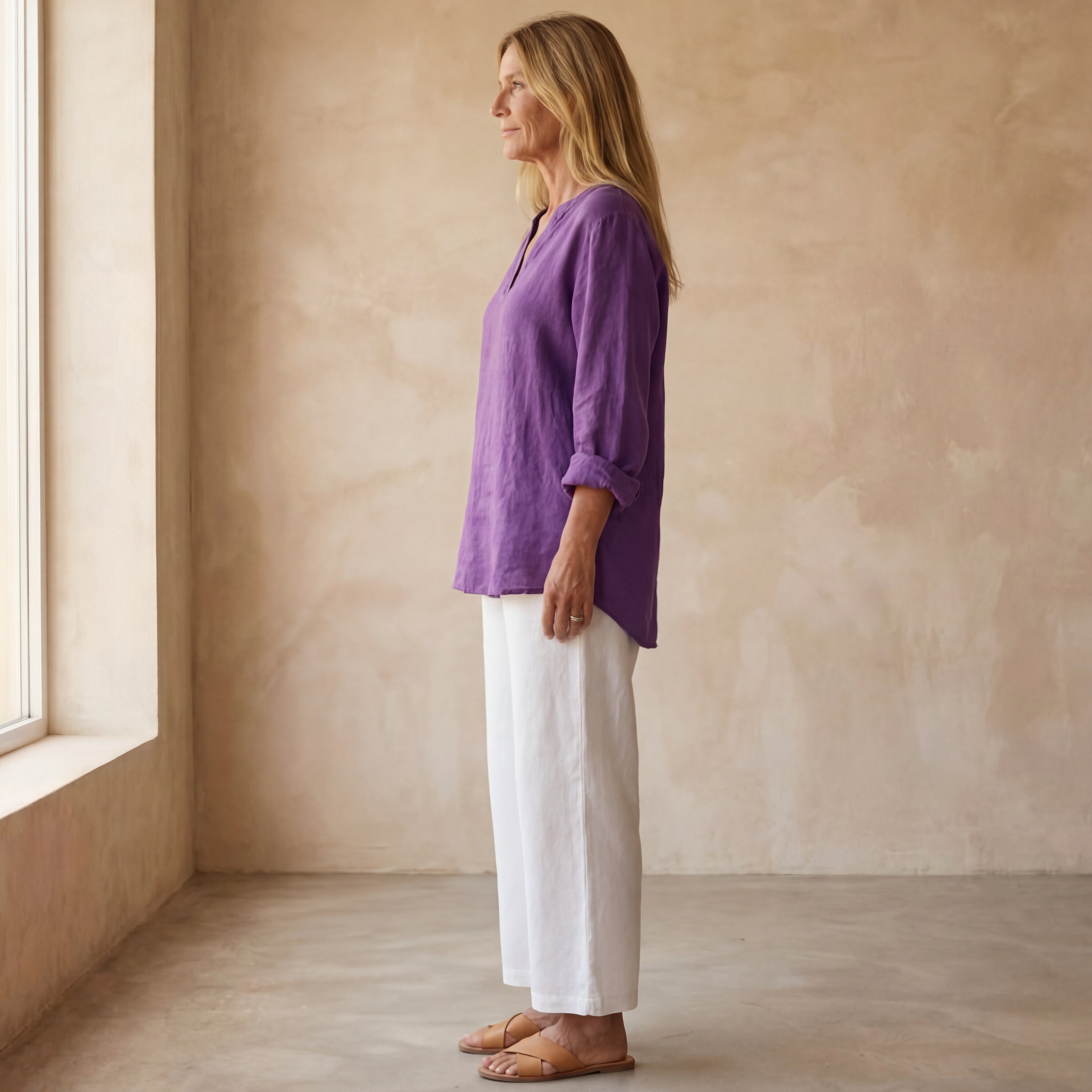 LEDAMA - CASUAL LINEN SHIRT