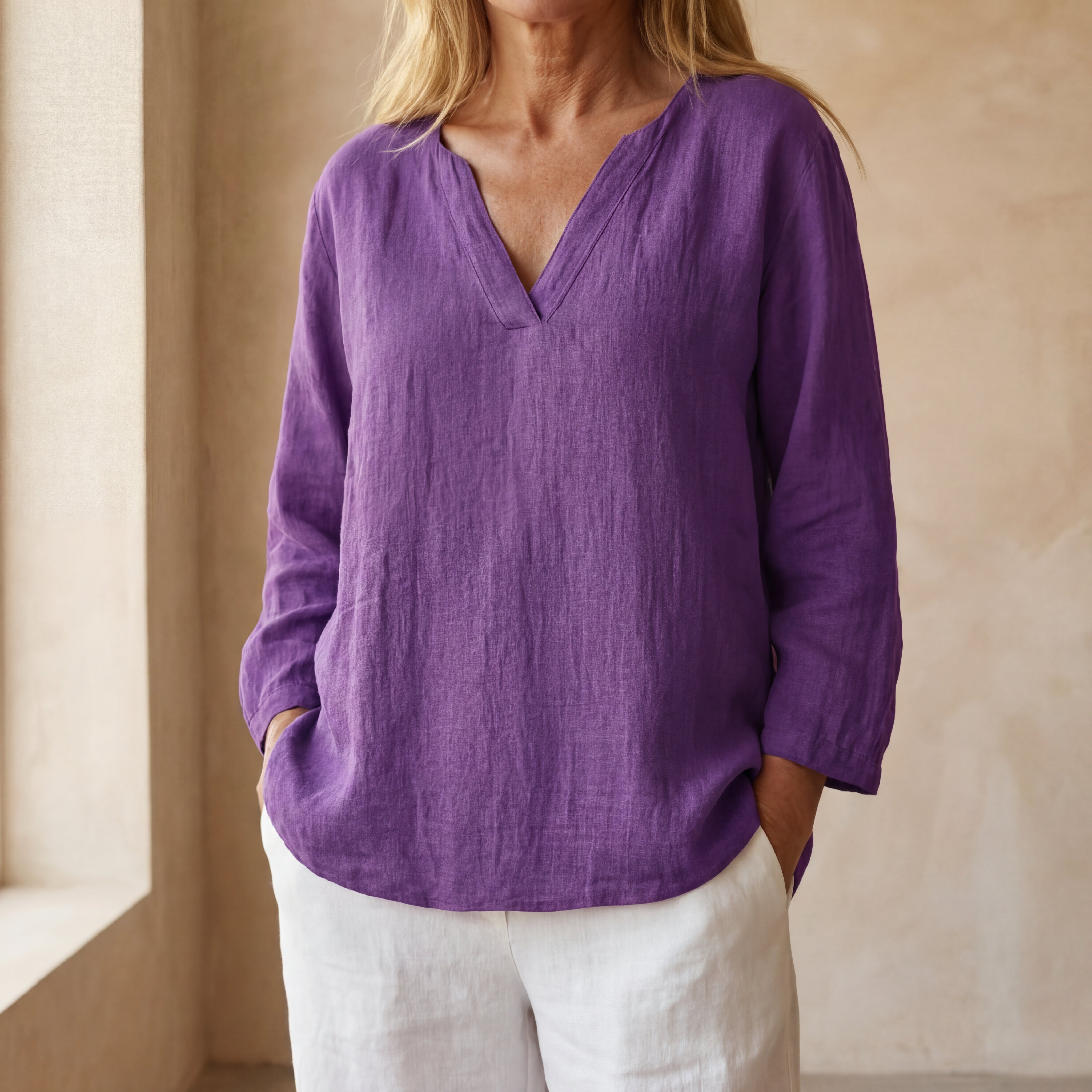 LEDAMA - CASUAL LINEN SHIRT