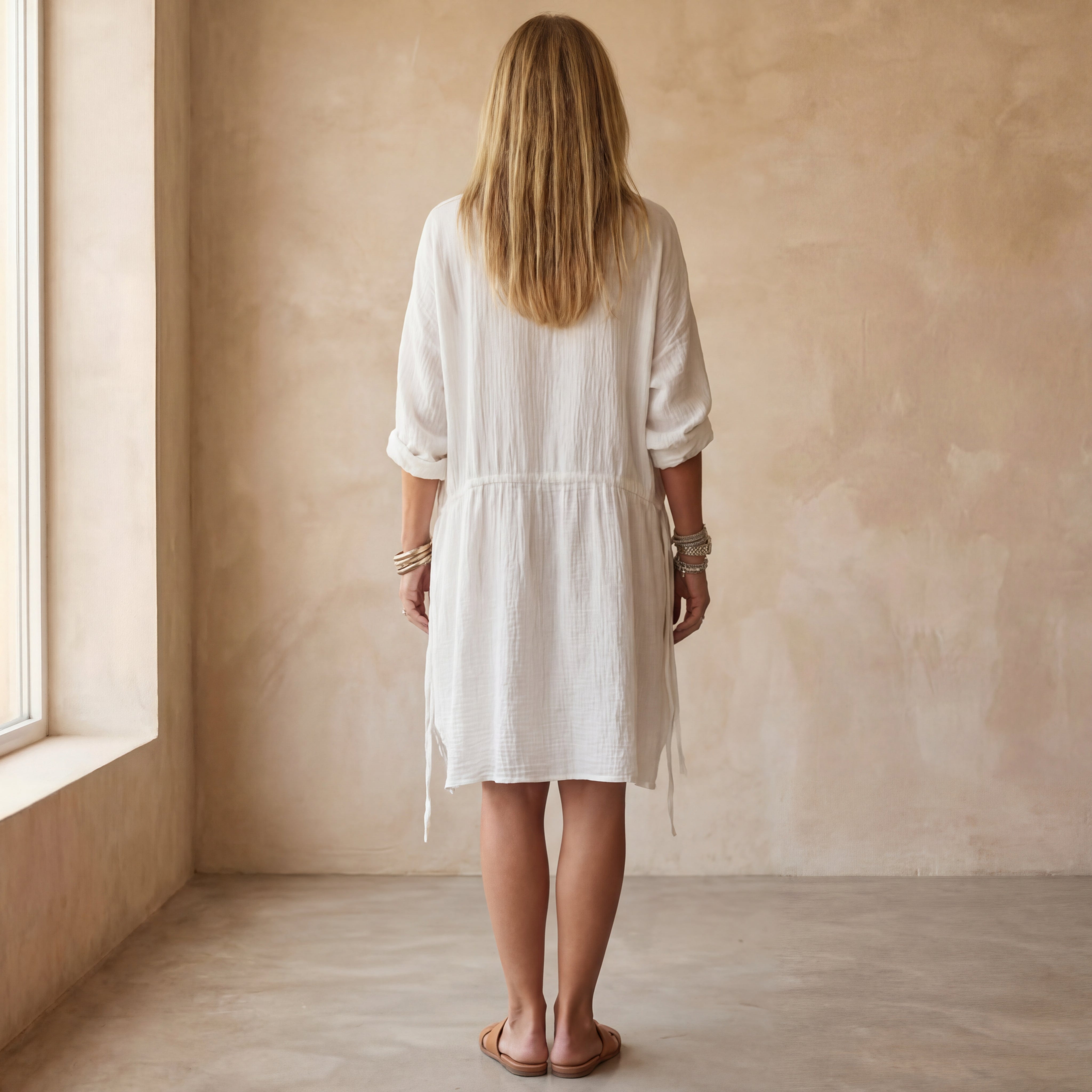 DALIA - CHIC SHIRT DRESS IN COTTON BLEND