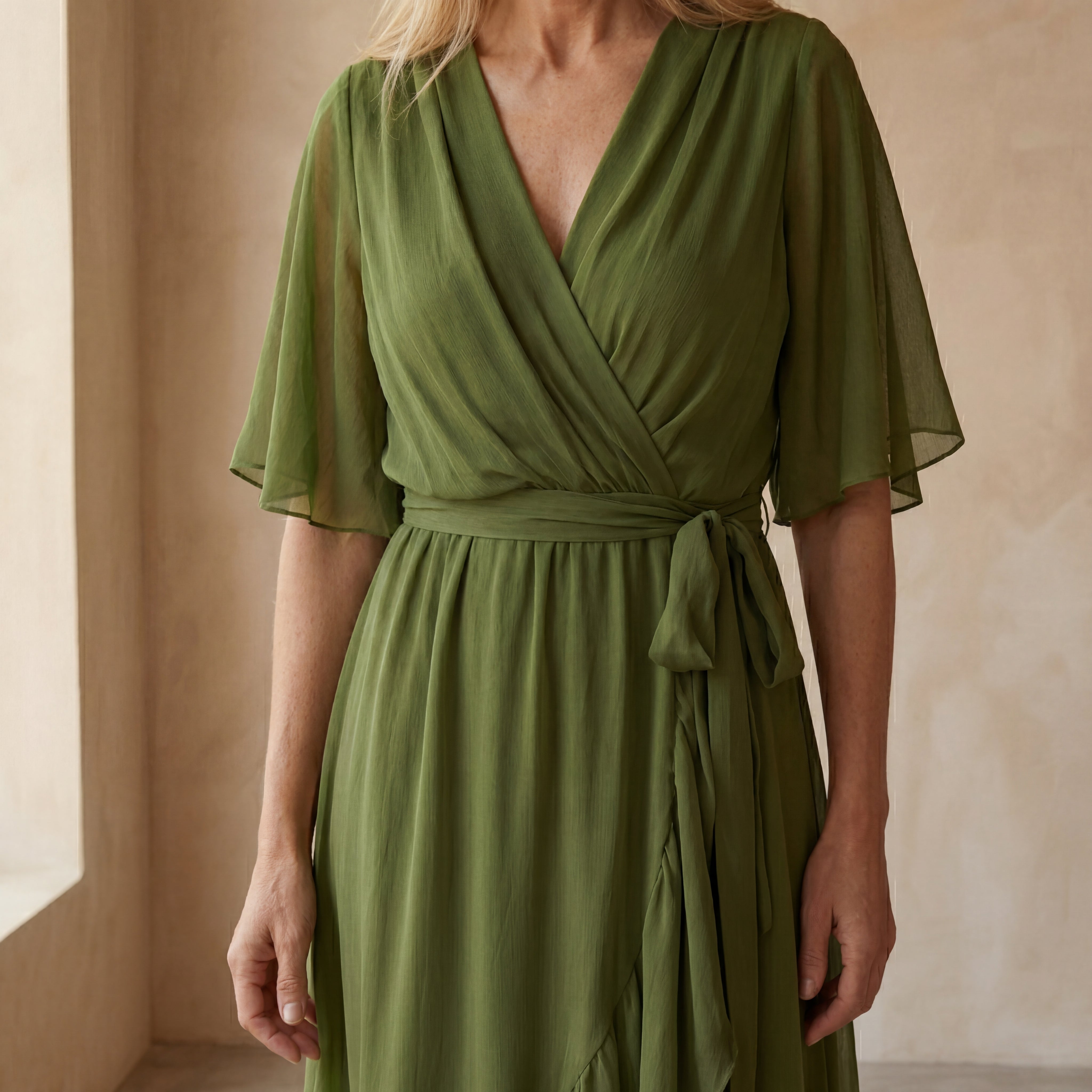 CRISTI - FLOWY CROSSED DRESS