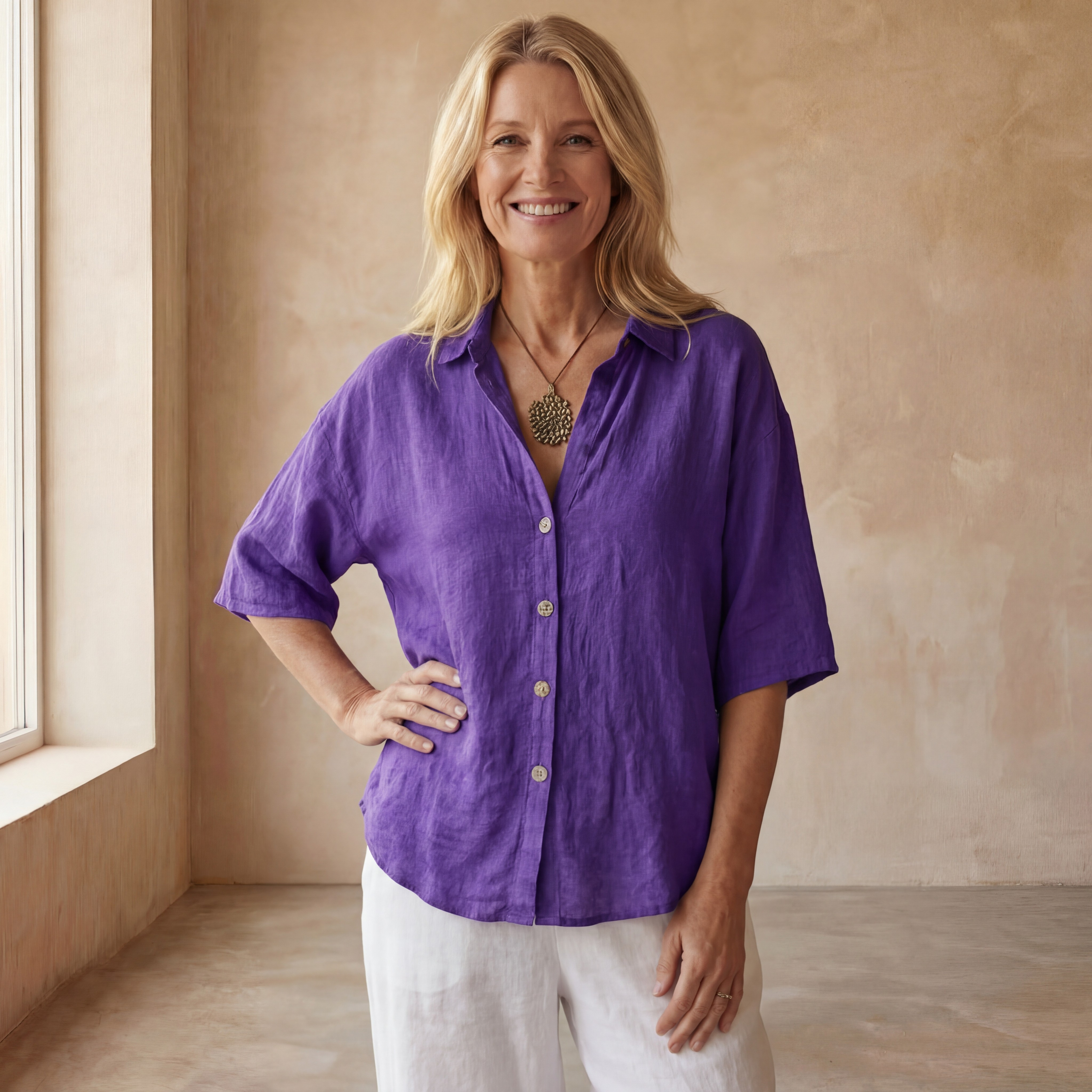 MEDIRA - COTTON & LINEN SHIRT