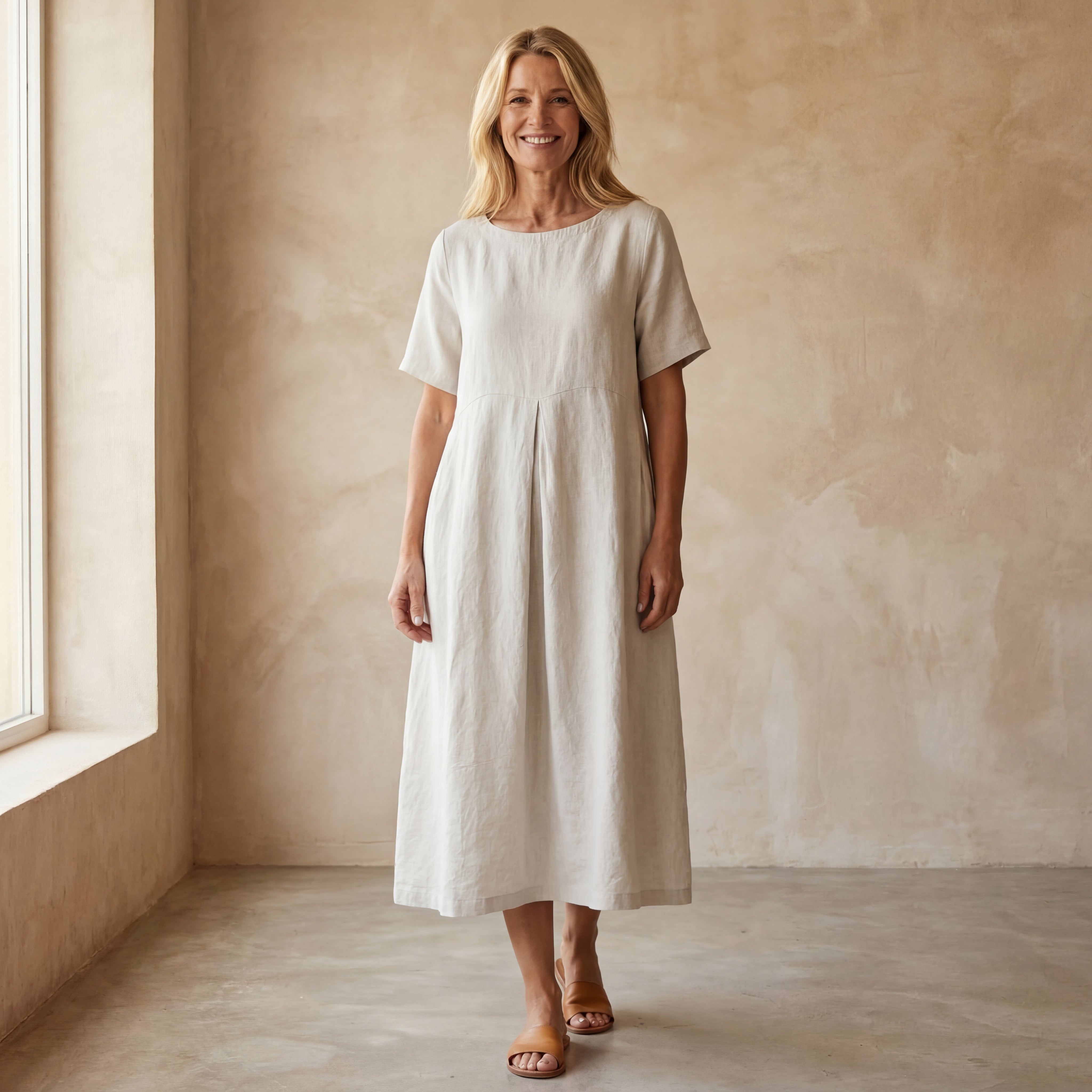 ARANDA - Comfy Cotton Dress