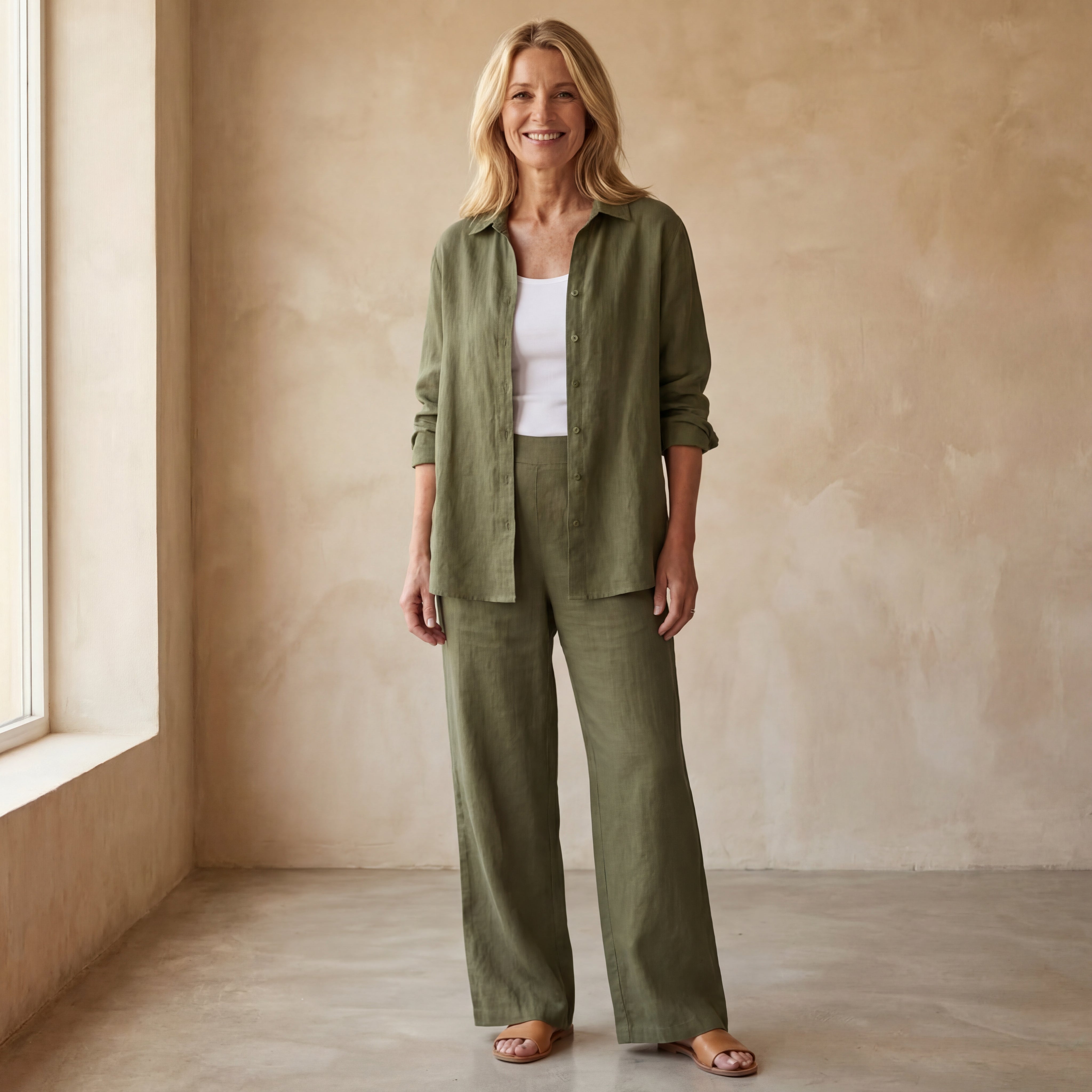 INDIRA - Cotton & Linen Set