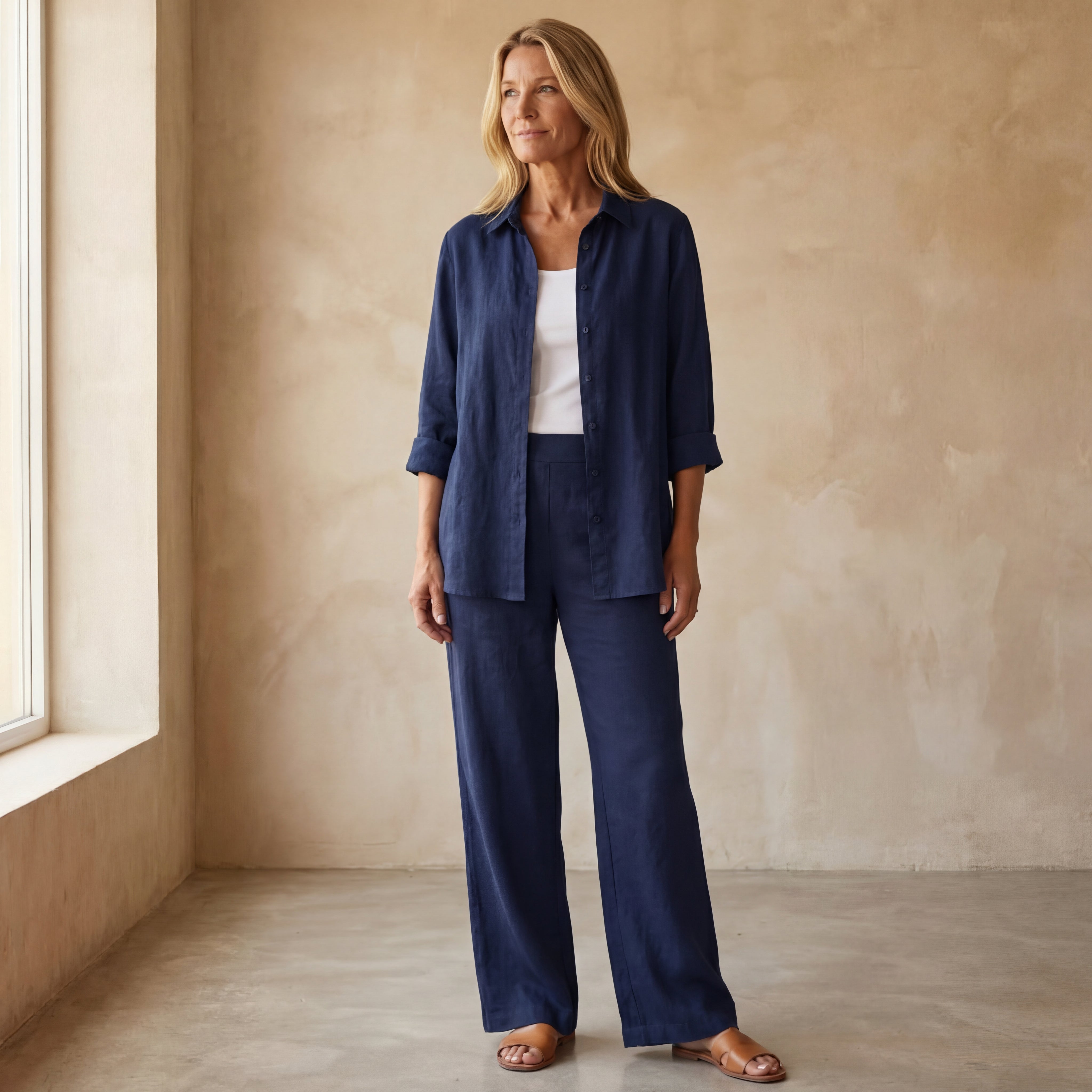 INDIRA - Cotton & Linen Set