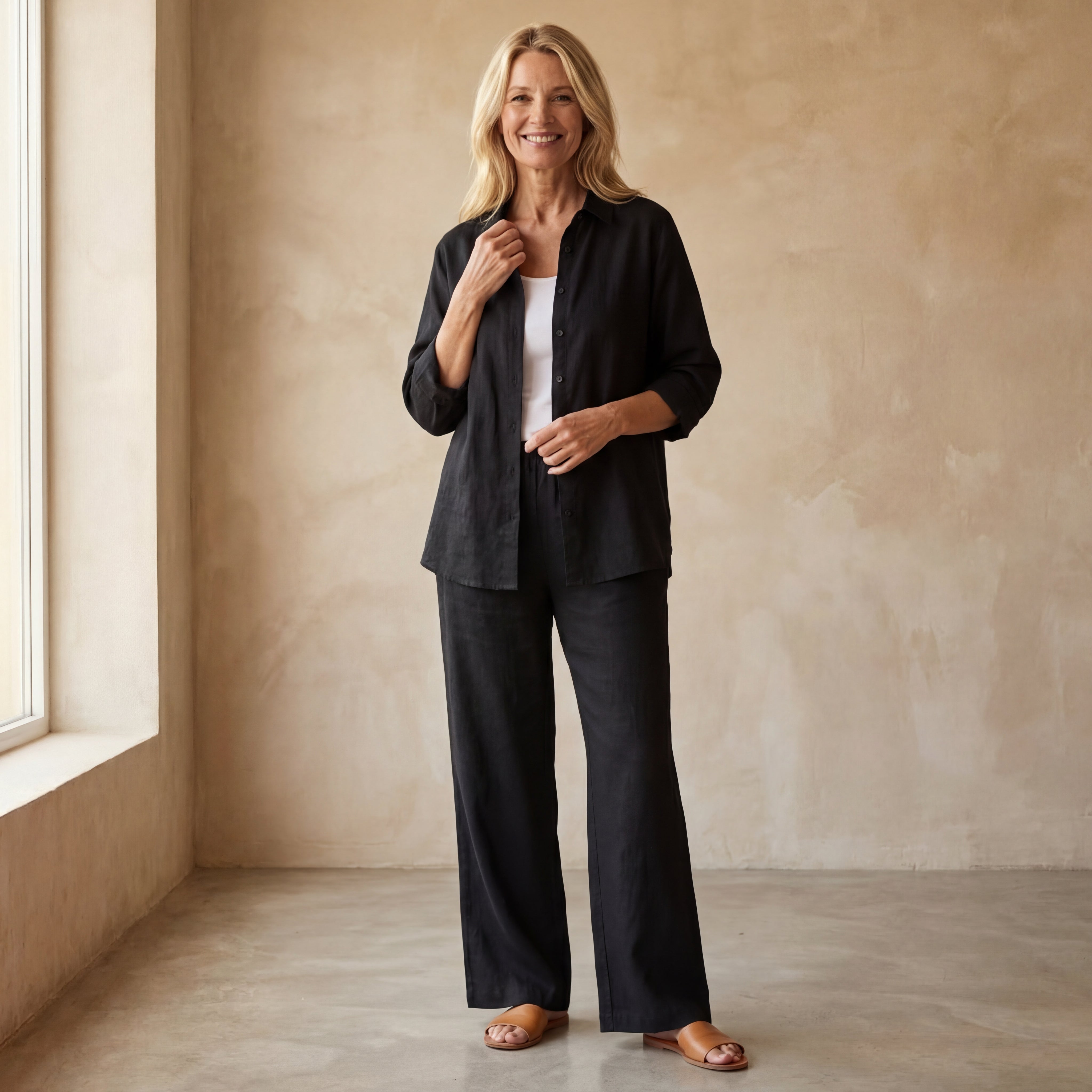 INDIRA - Cotton & Linen Set