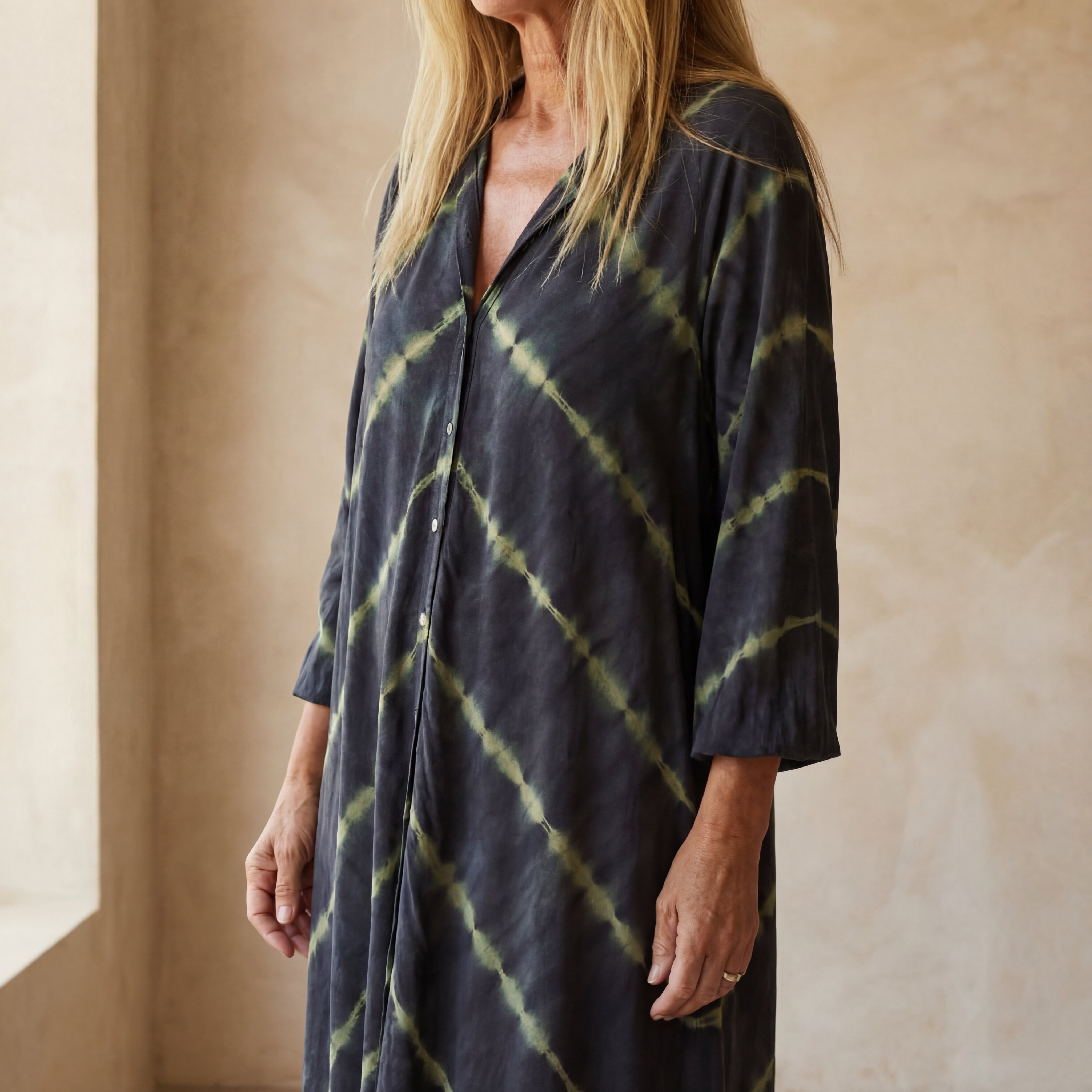 BOMEA - Boho Stripe Long Sleeves Dress