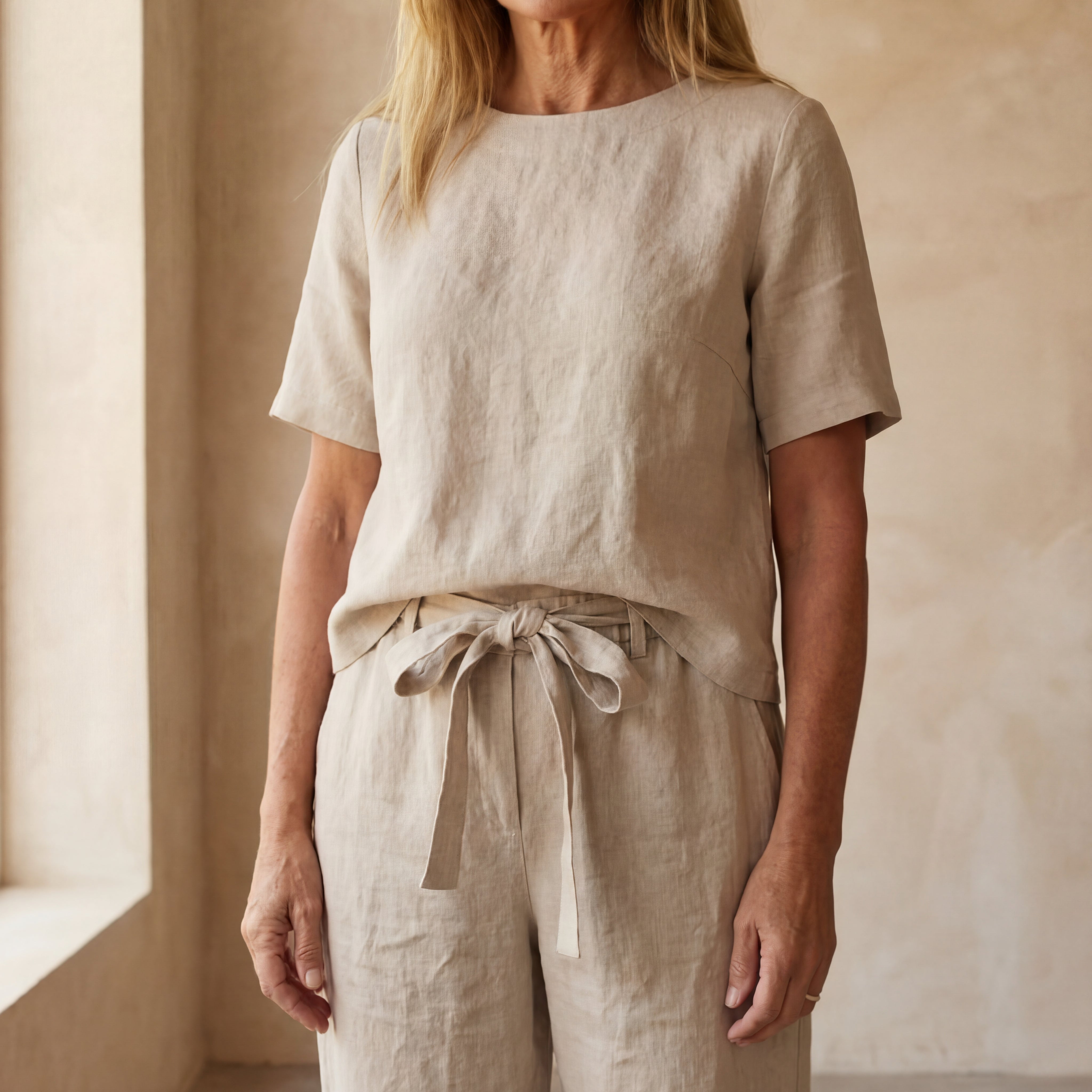 BERAMA COTTON AND LINEN 2 PIECE SET