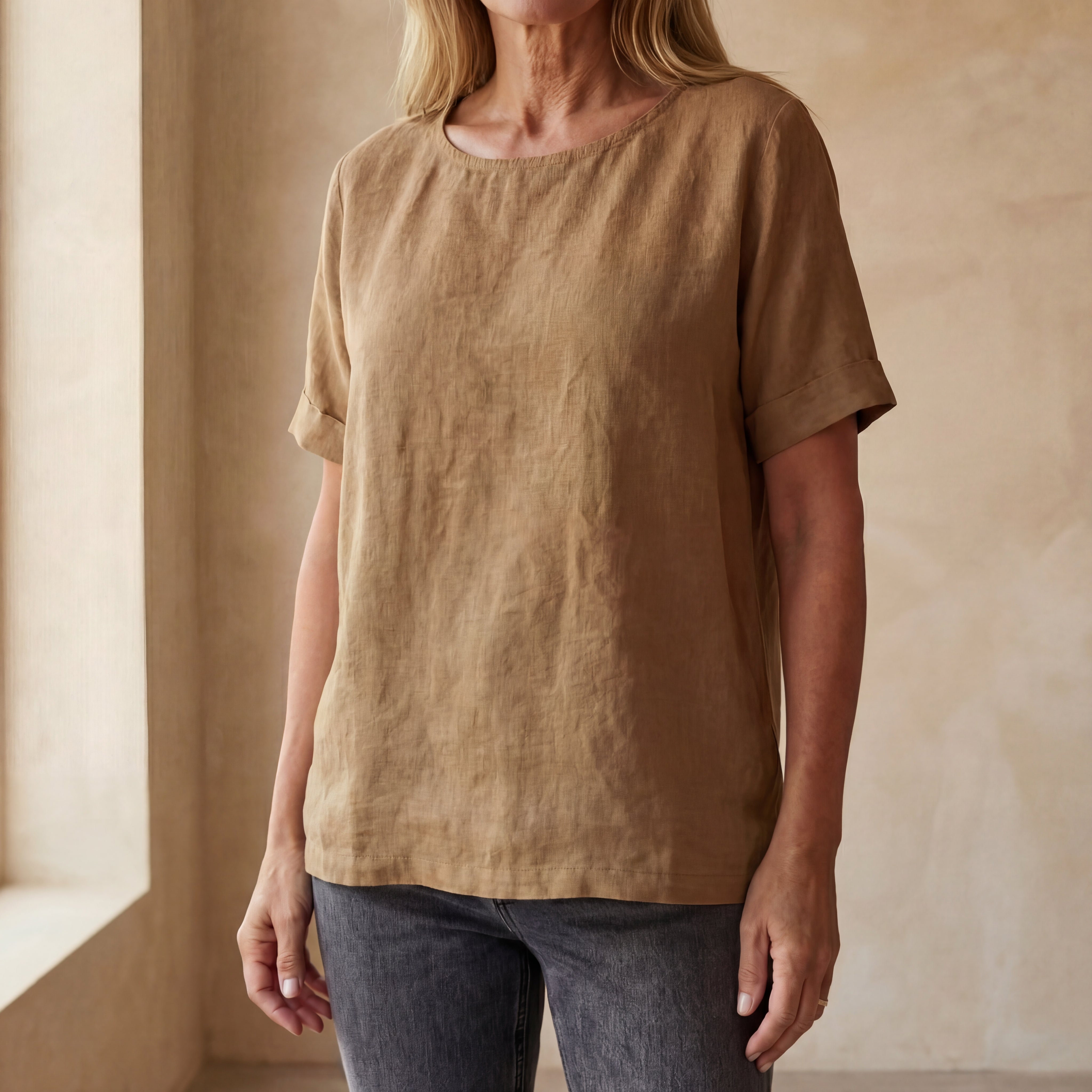 BAUA - Cotton And Linen T-Shirt