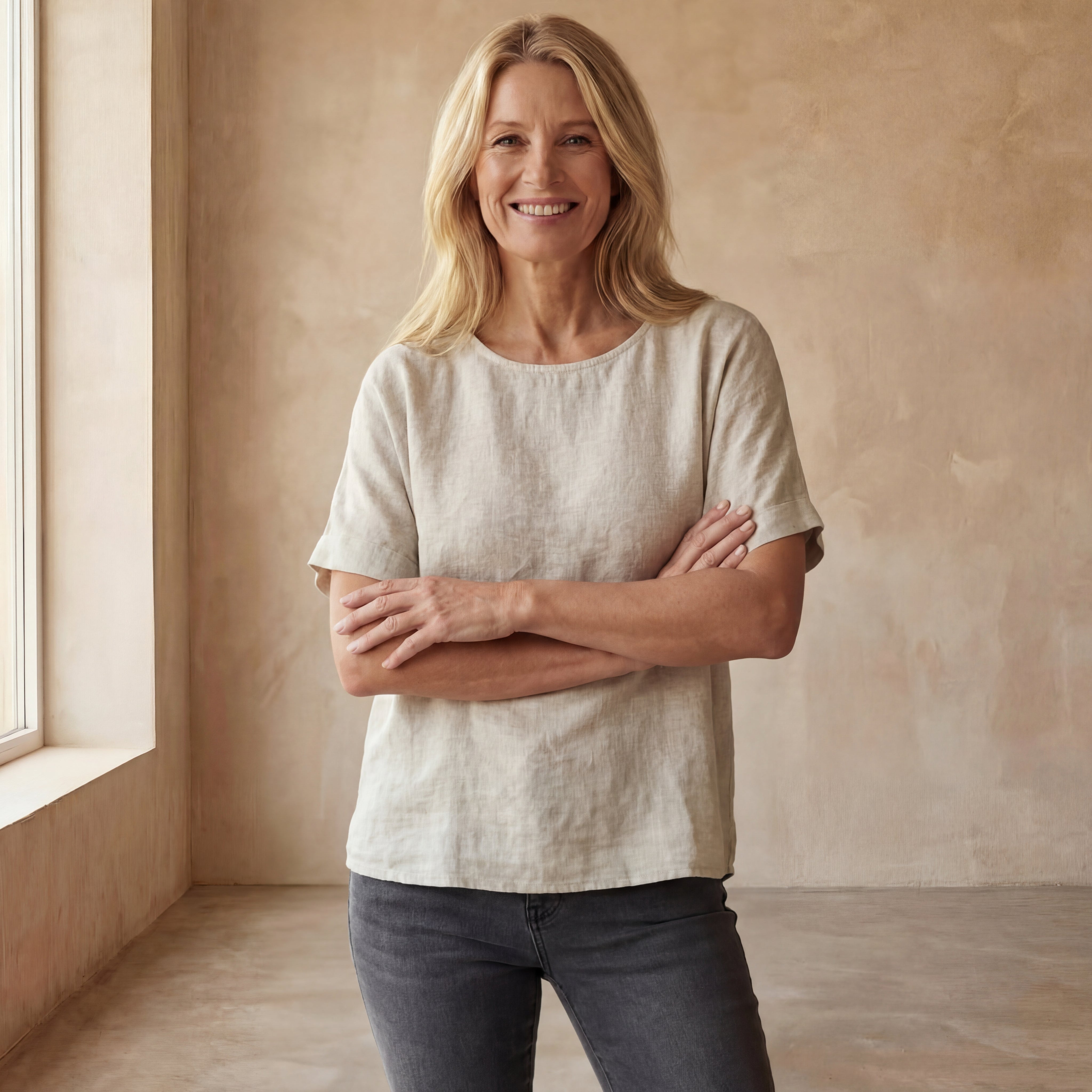 BAUA - Cotton And Linen T-Shirt