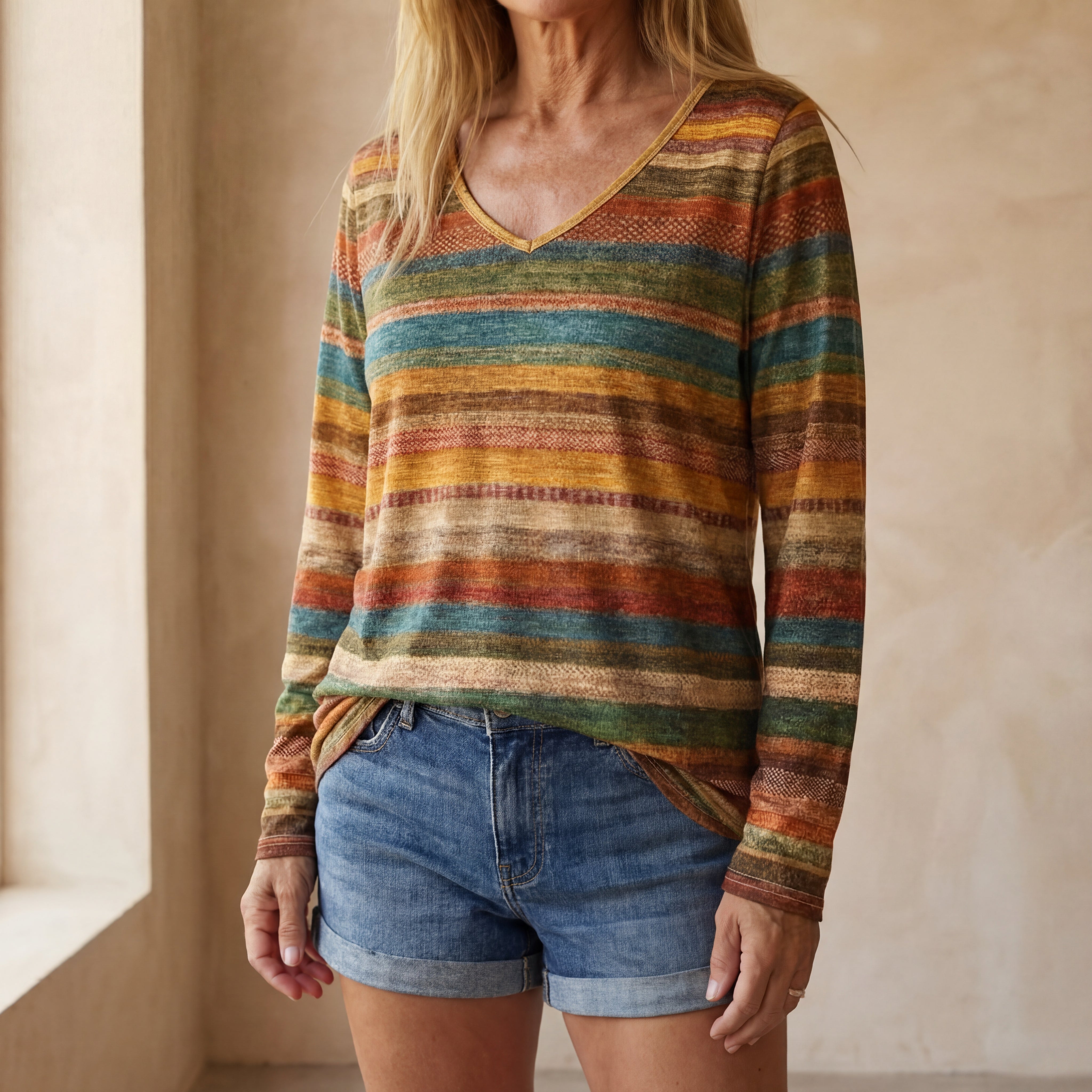 AREMA - Striped Colorful Top