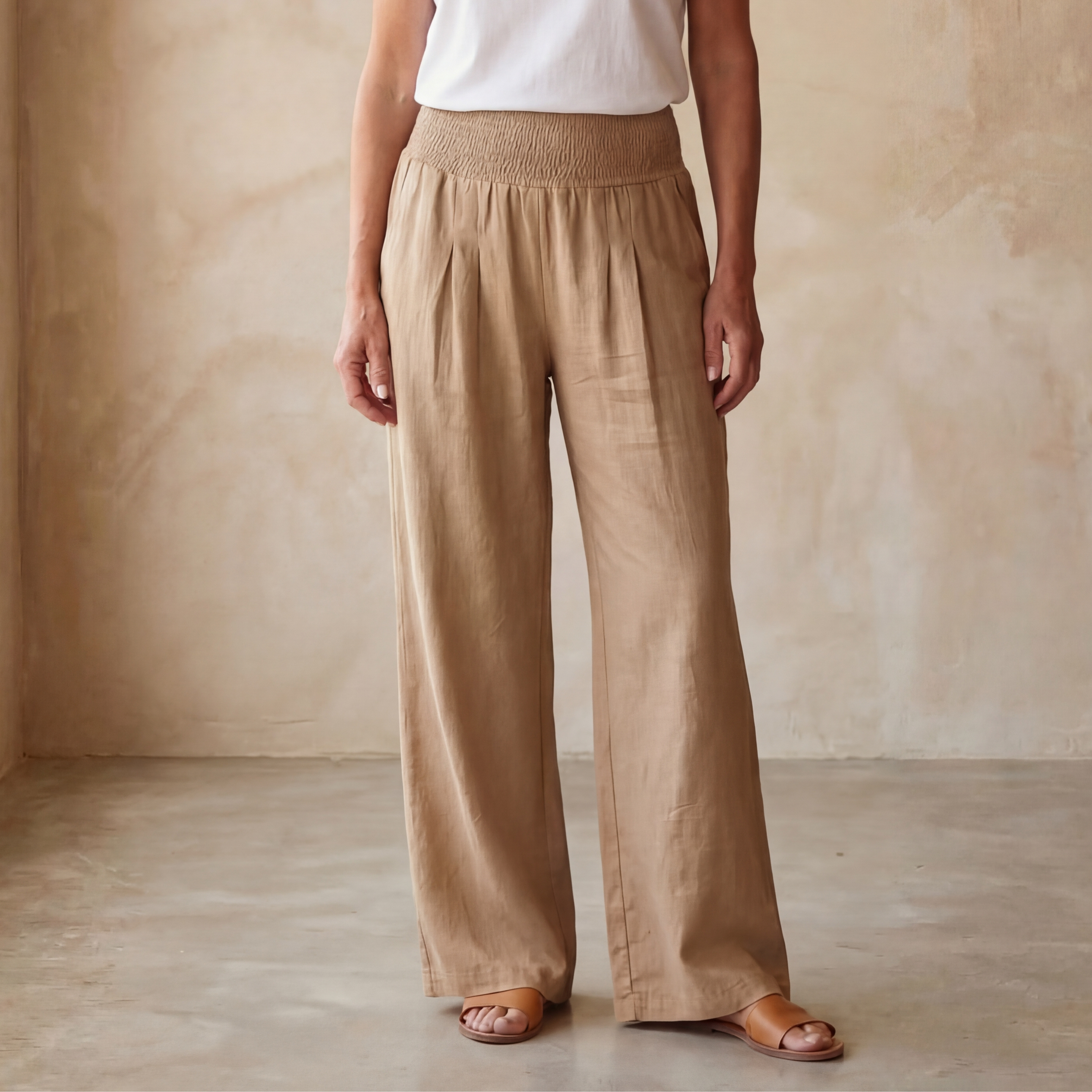 Ubud - High waist cotton pants