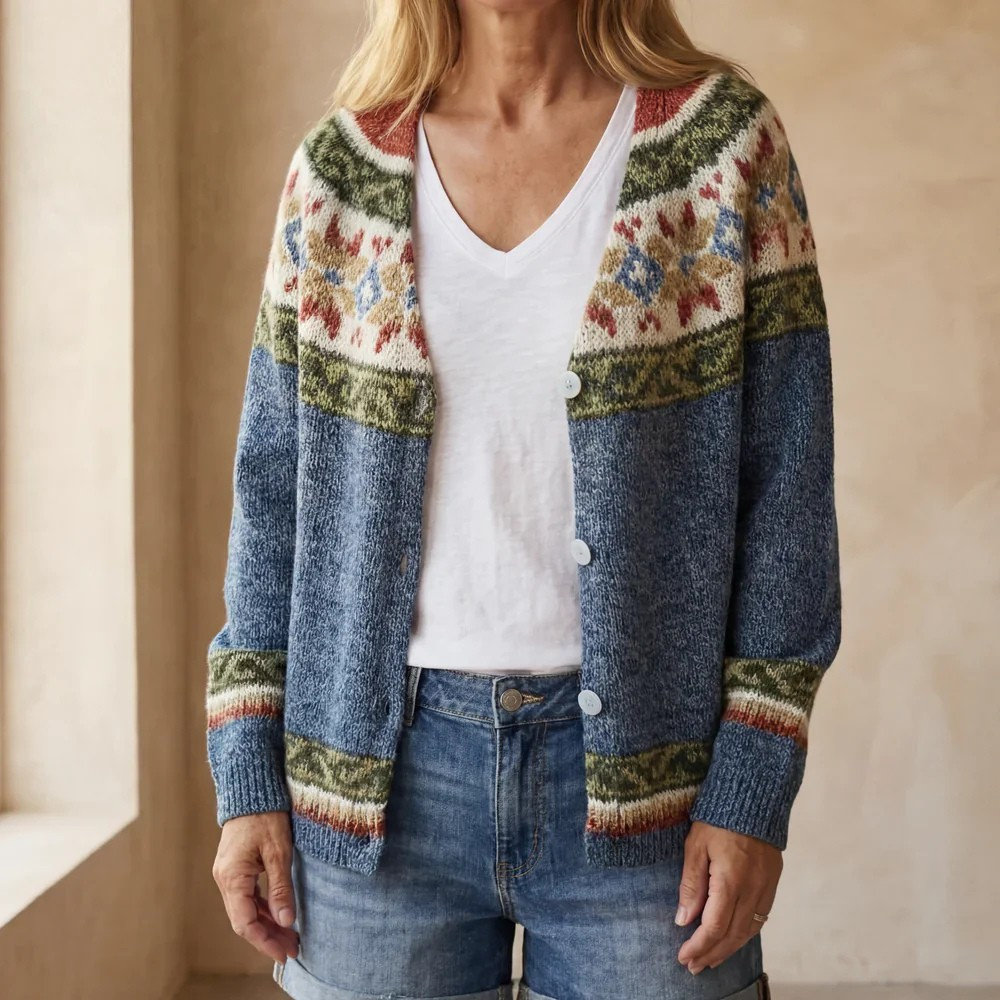 BIRANE - STRIPED COLOR CARDIGAN