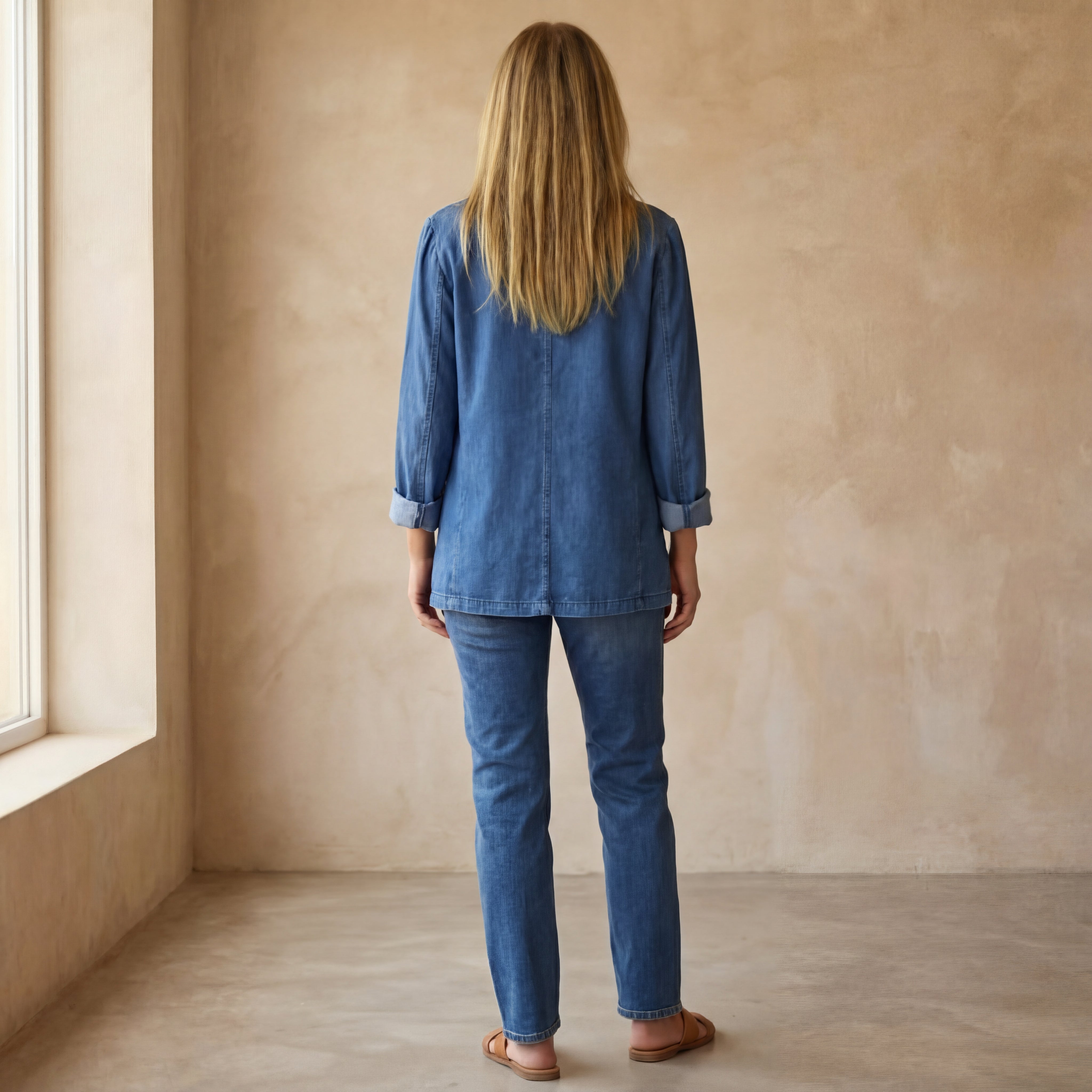 MIREIA - CASUAL DENIM BLAZER