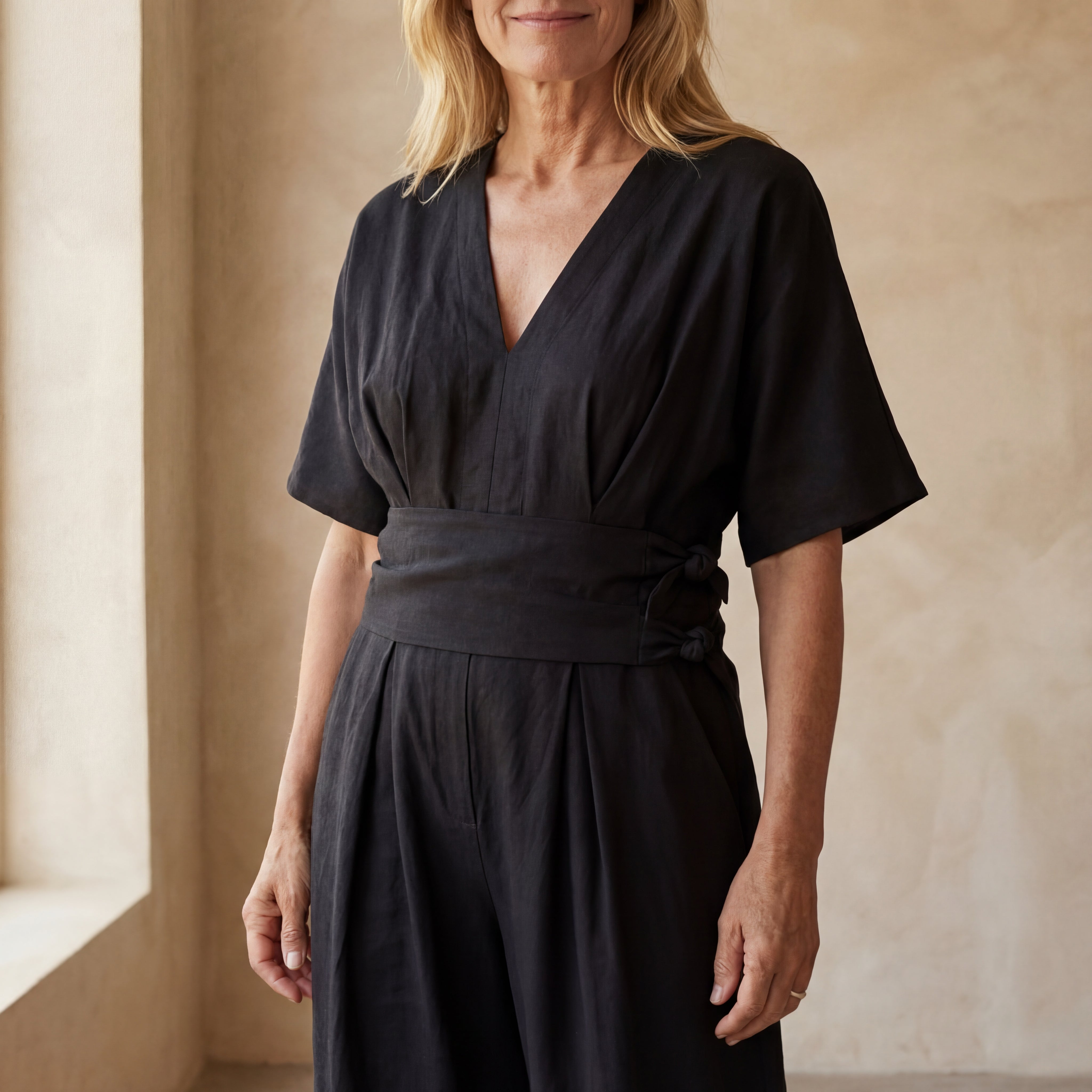 ANANDA - COTTON AND LINEN JUMPSUIT
