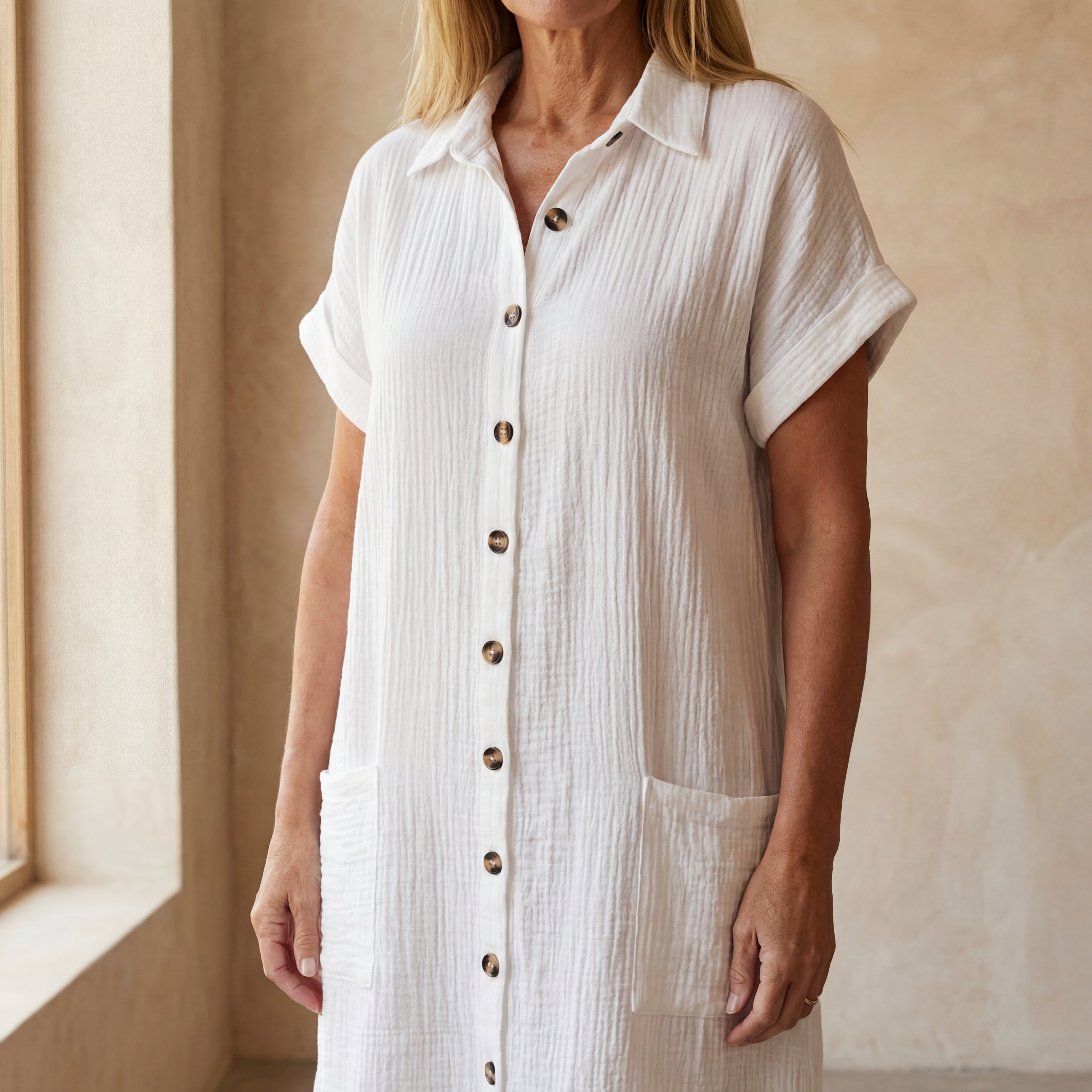 MELISSA - COMFORTABLE COTTON DRESS