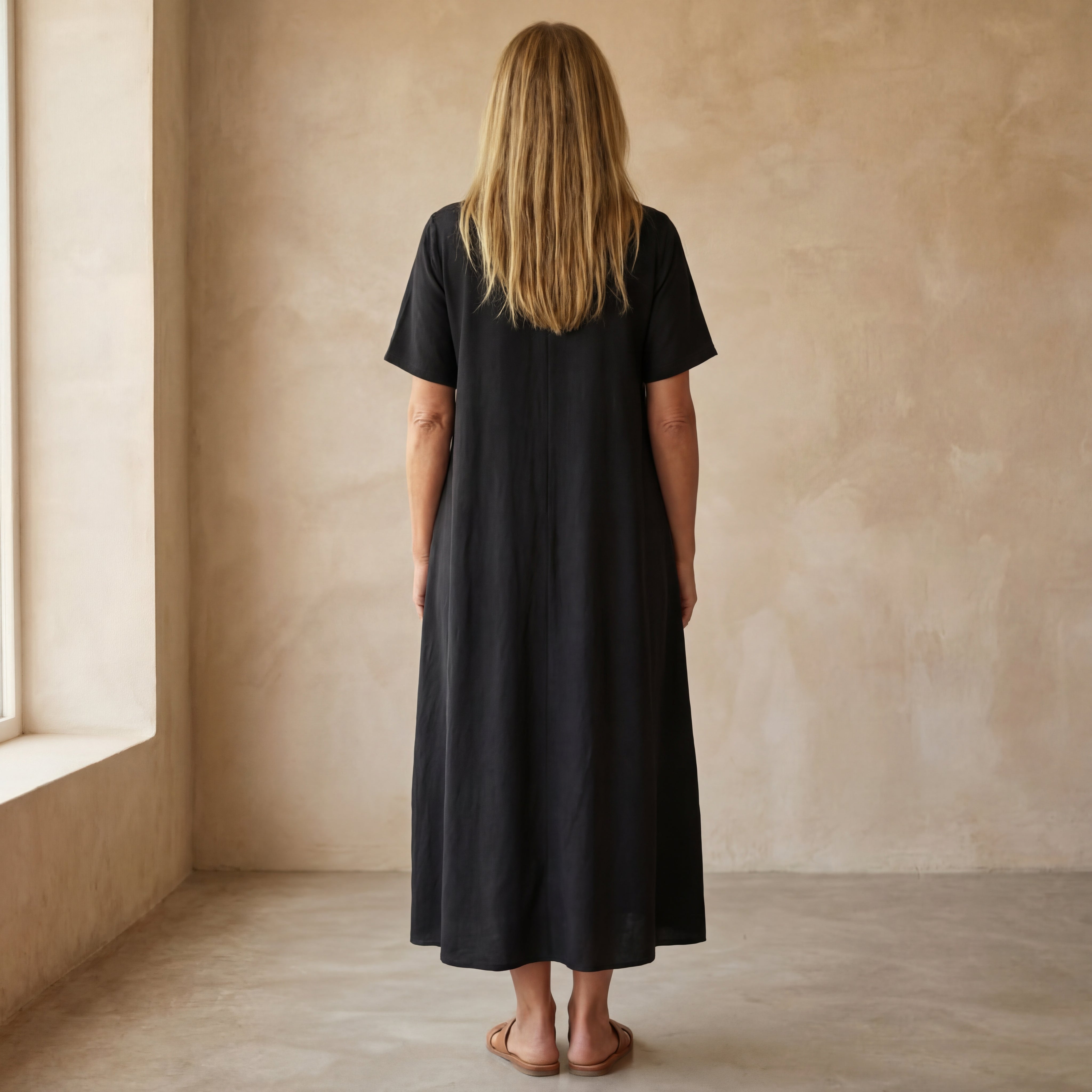 BERENA - COTTON AND LINEN DRESS