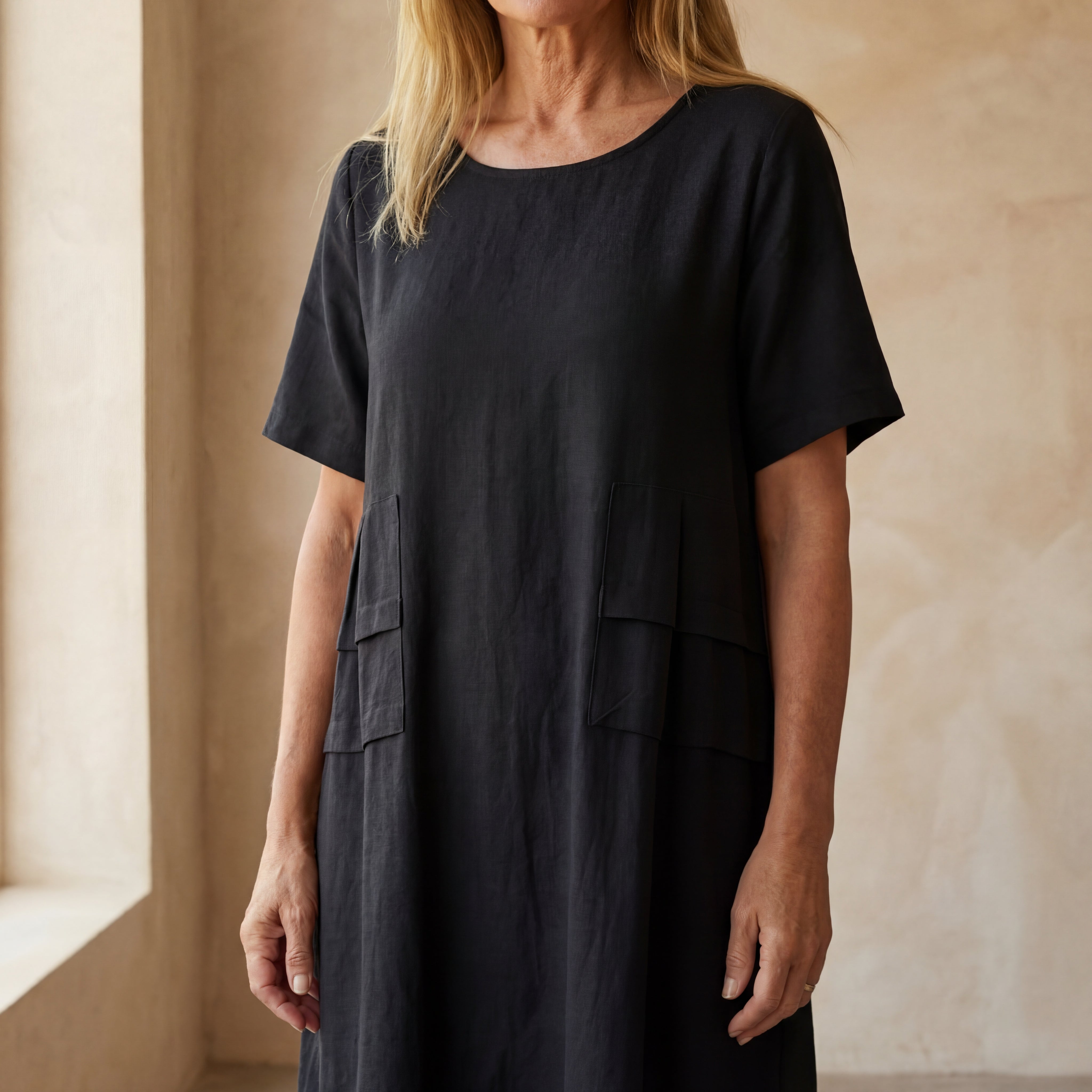 BERENA - COTTON AND LINEN DRESS