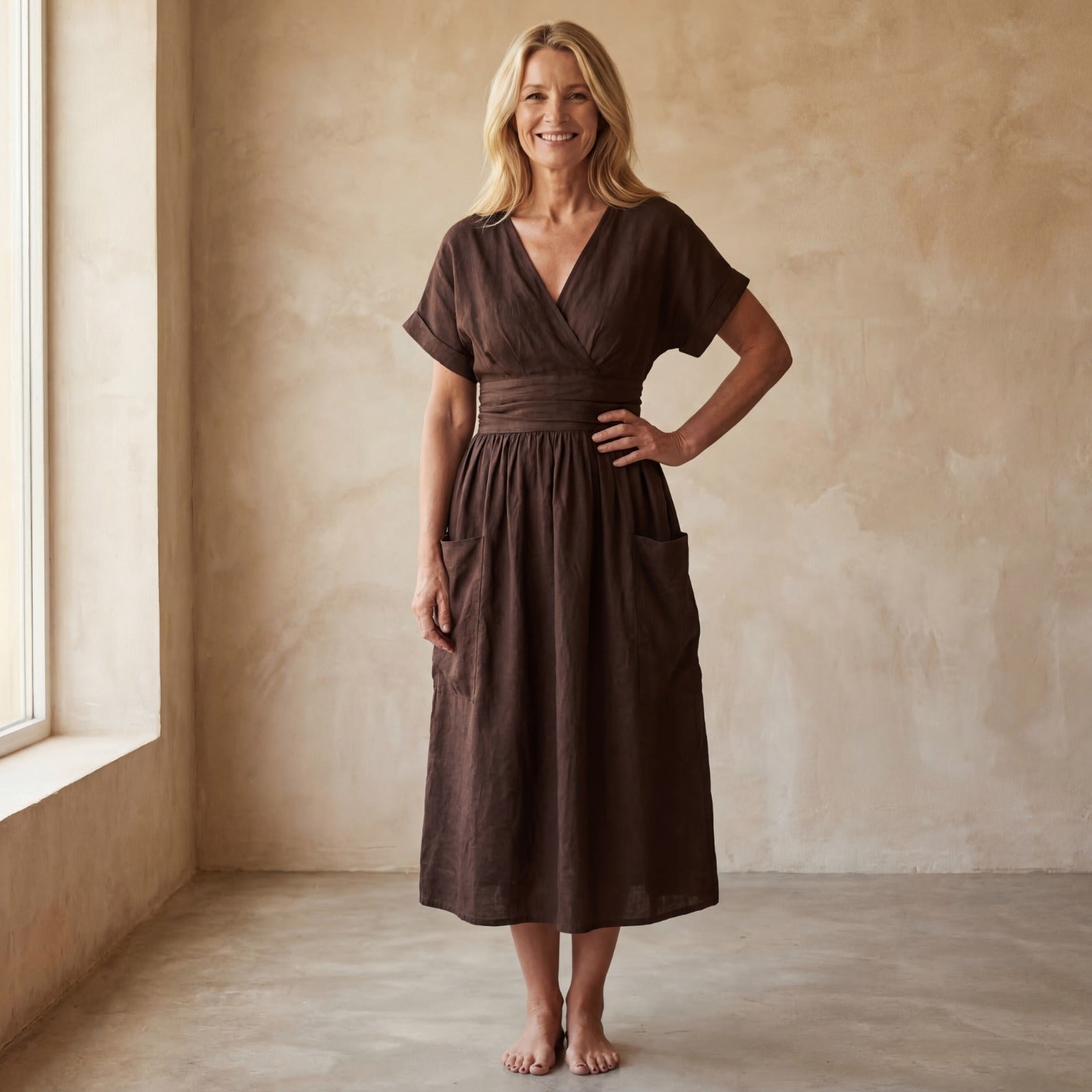 LENORA - LOOSE COTTON DRESS