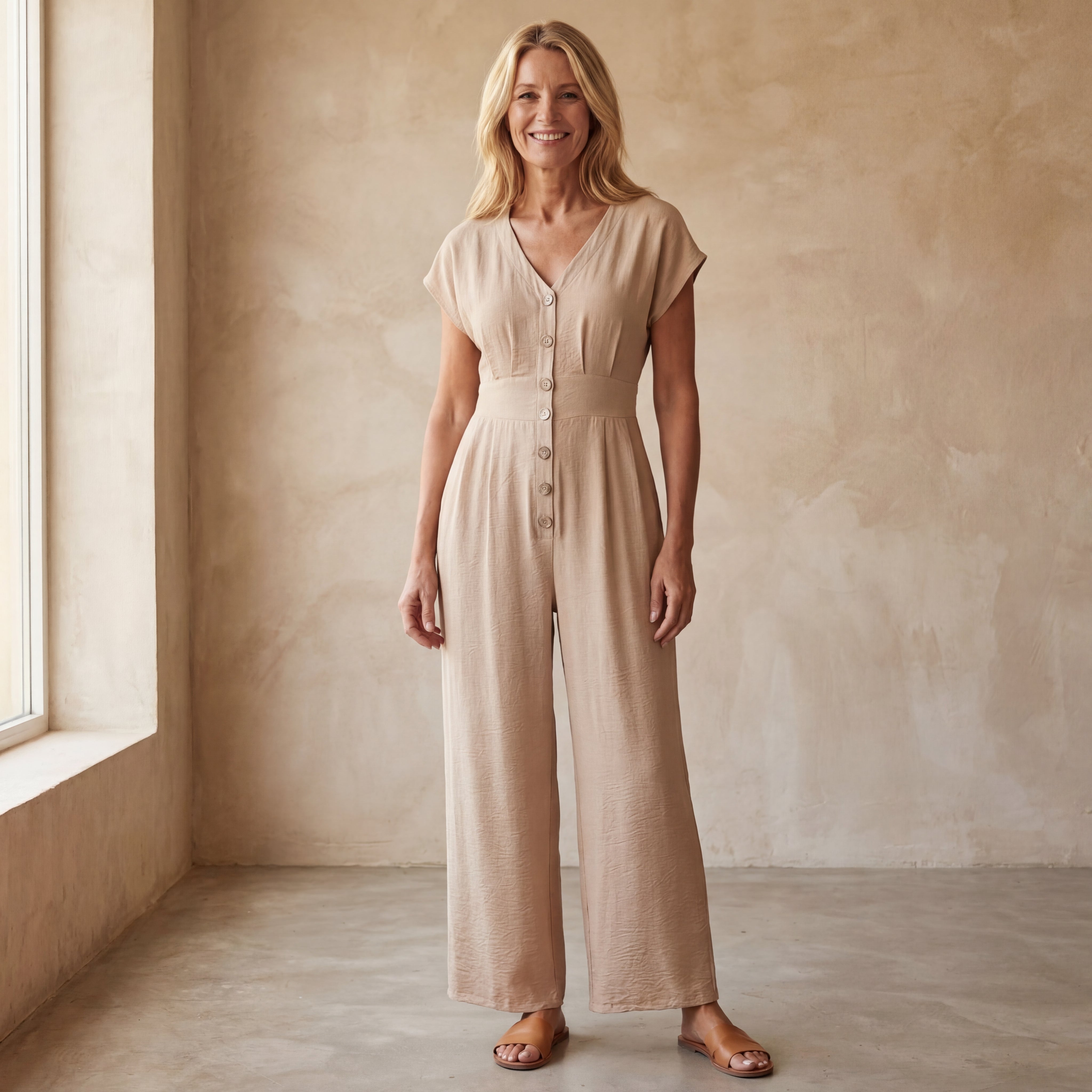 IRINA - CASUAL COTTON JUMPSUIT