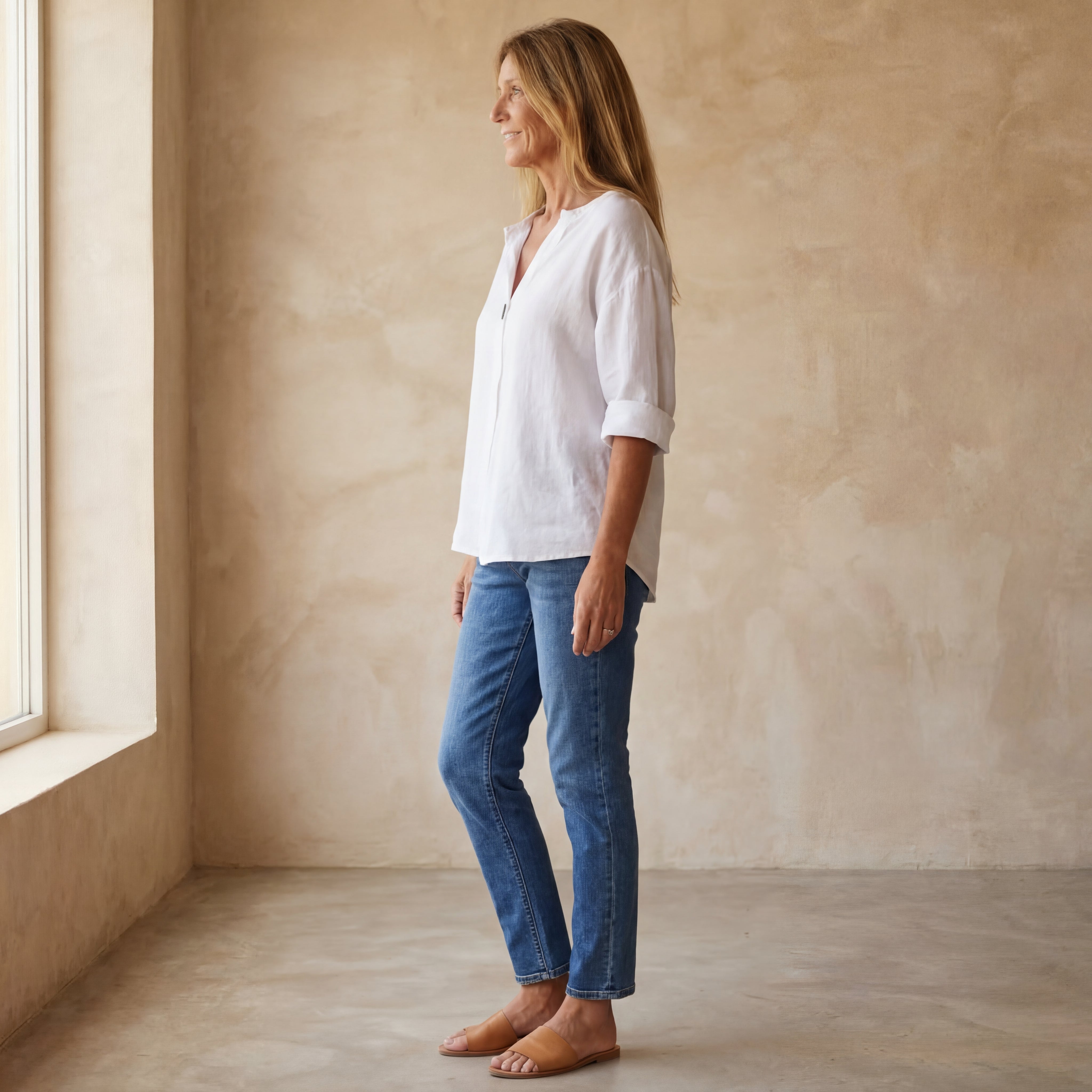 ARAI - Cotton And Linen Button Top