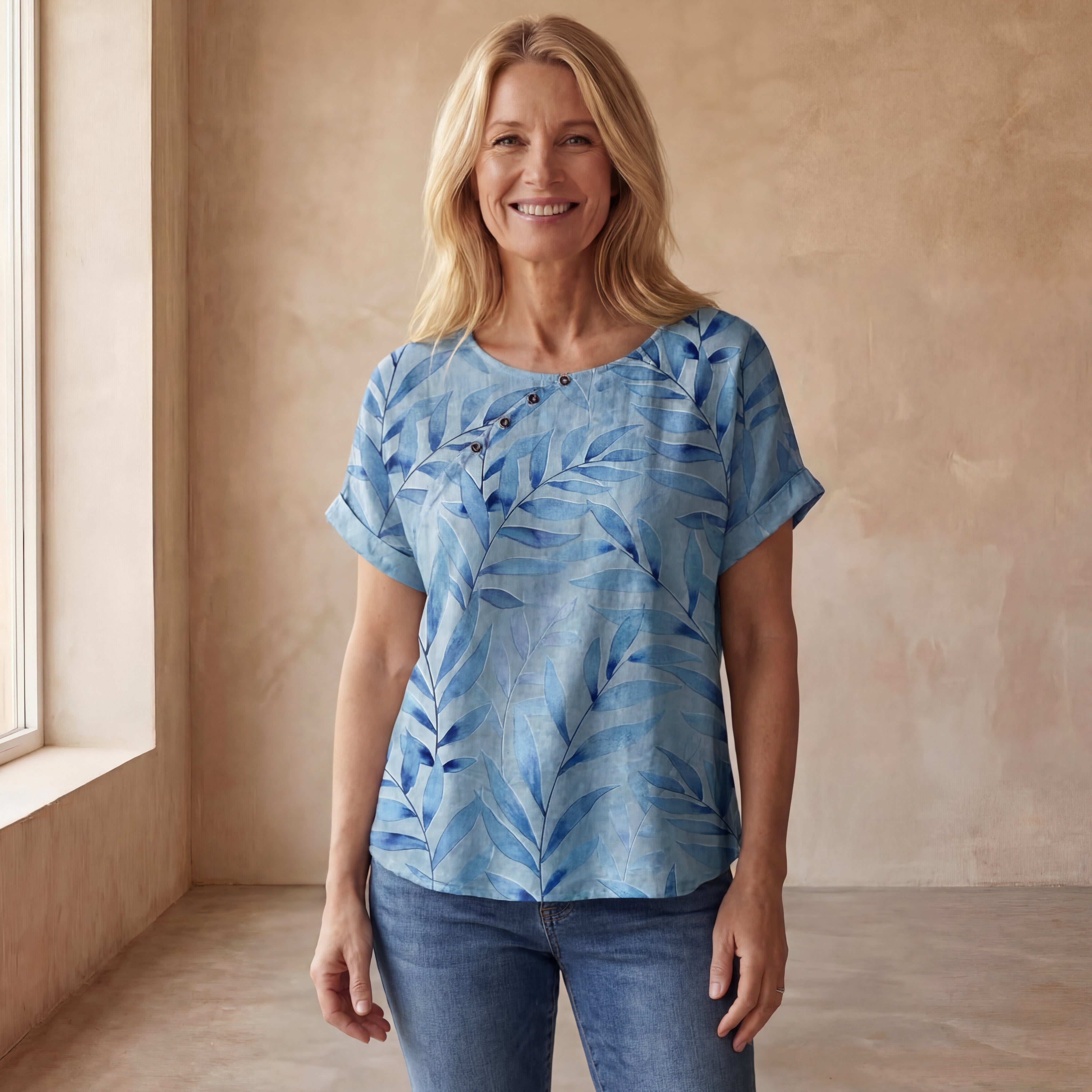 AVIE - FLORAL COTTON SHIRT