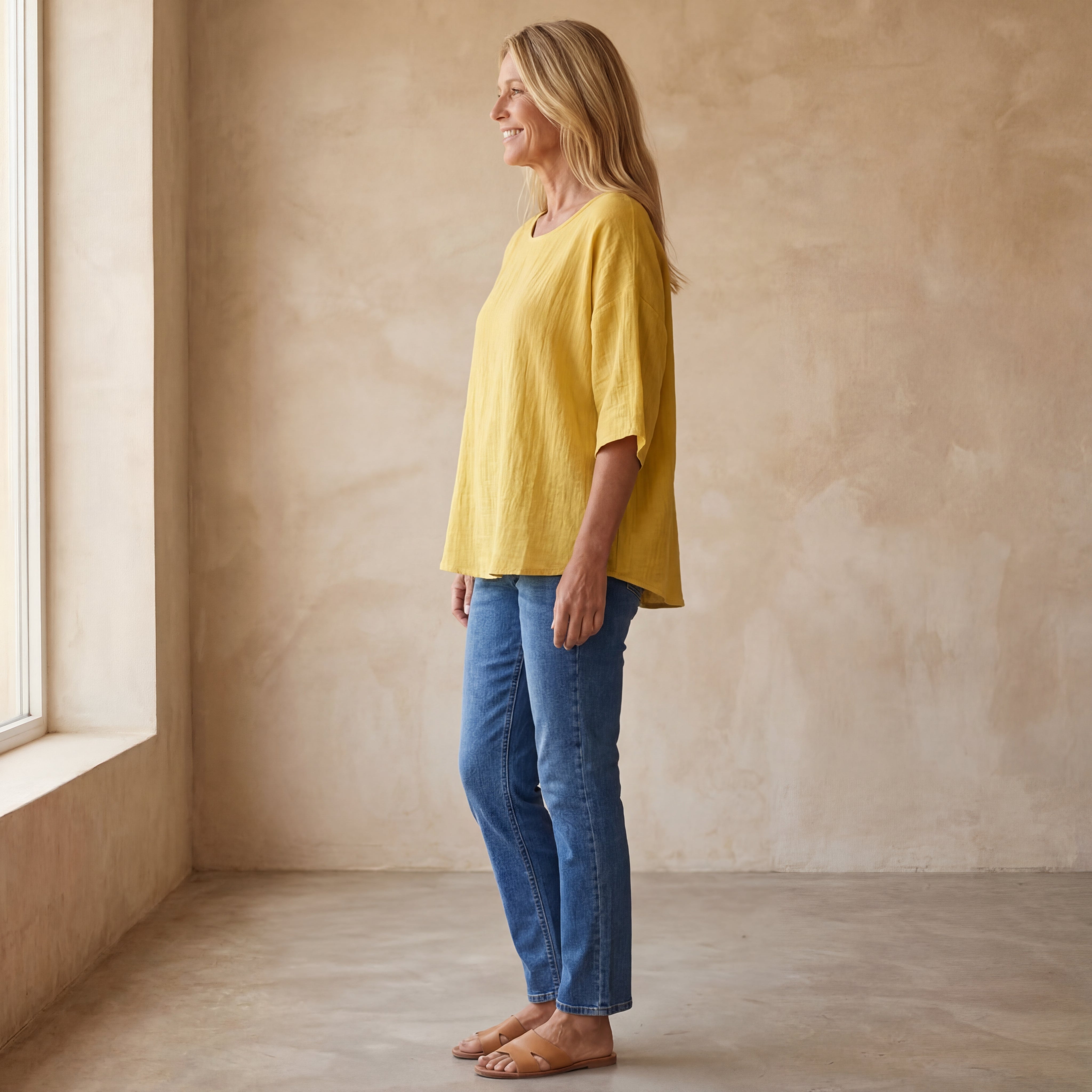 IMALA - Cotton and Linen Top