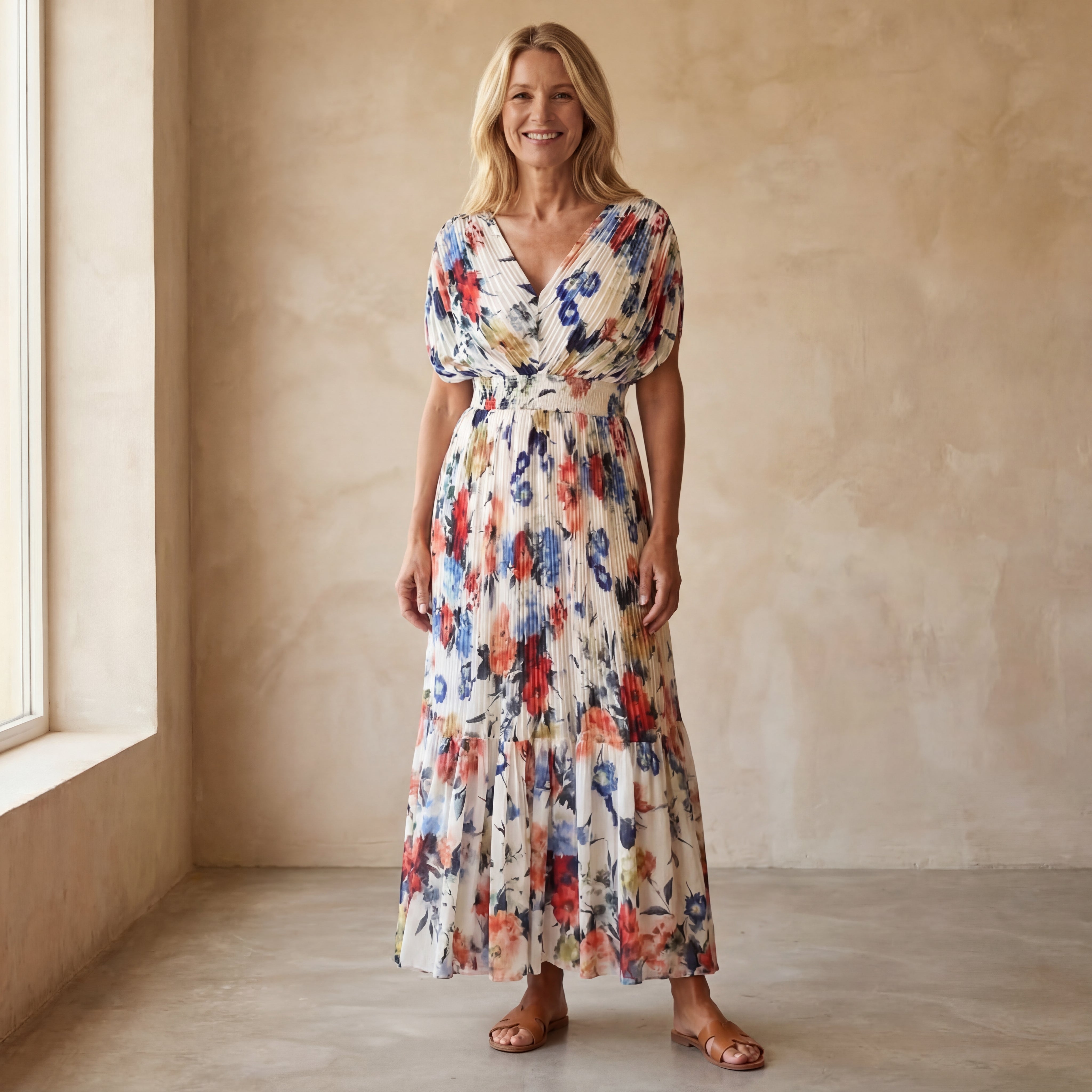 FLORELE - ELEGANT FLORAL DRESS