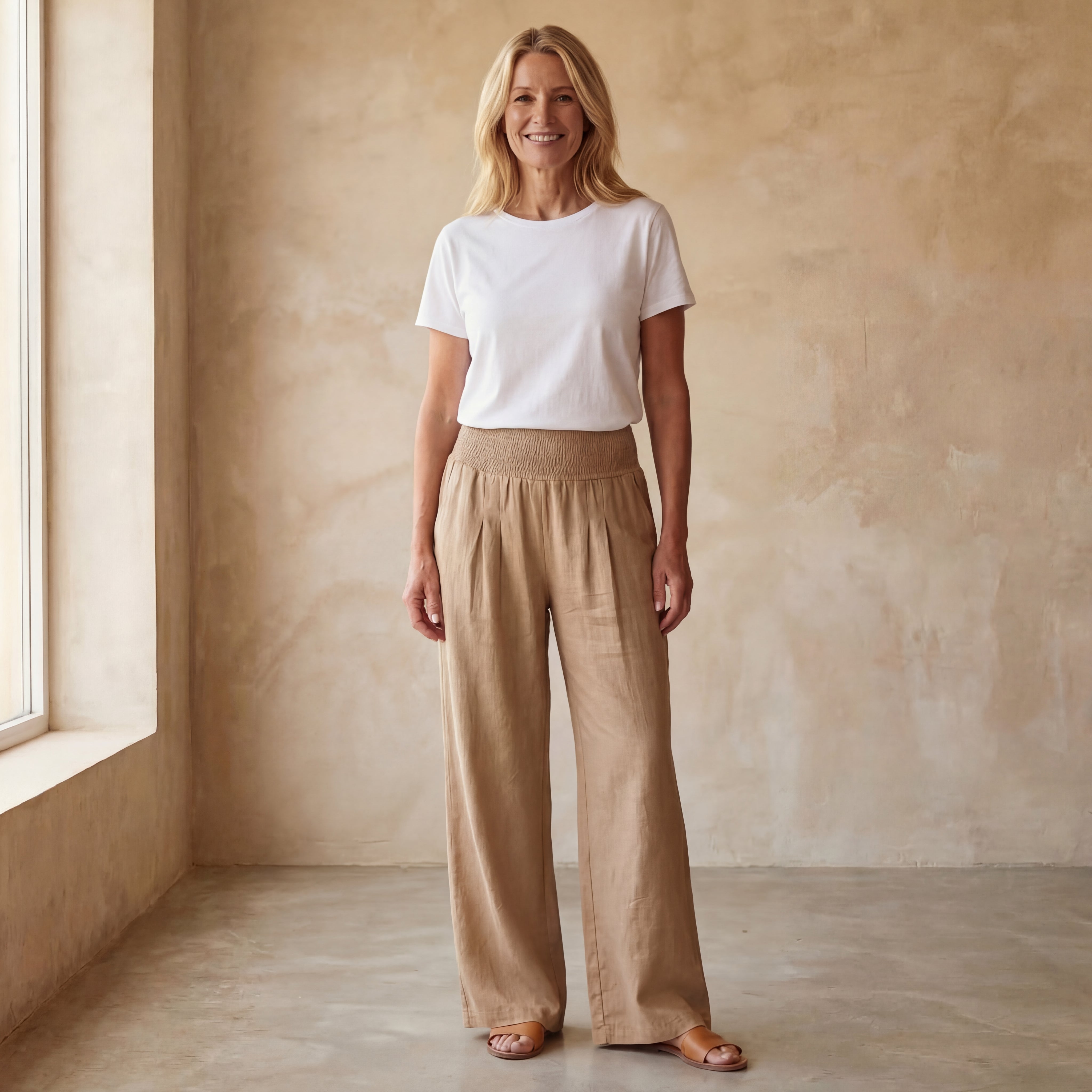 Ubud - High waist cotton pants