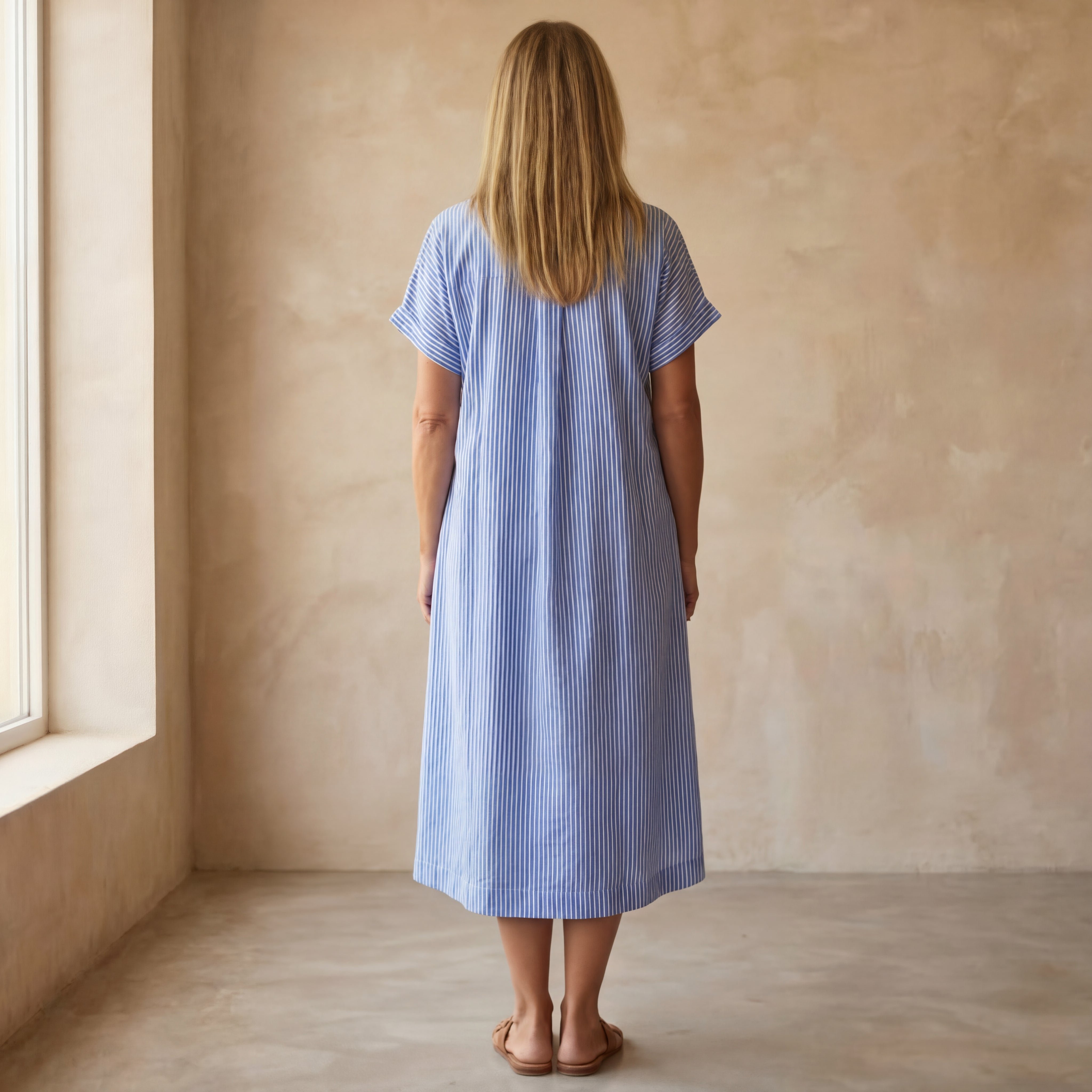 ANOREA - STYLISH STRIPED DRESS