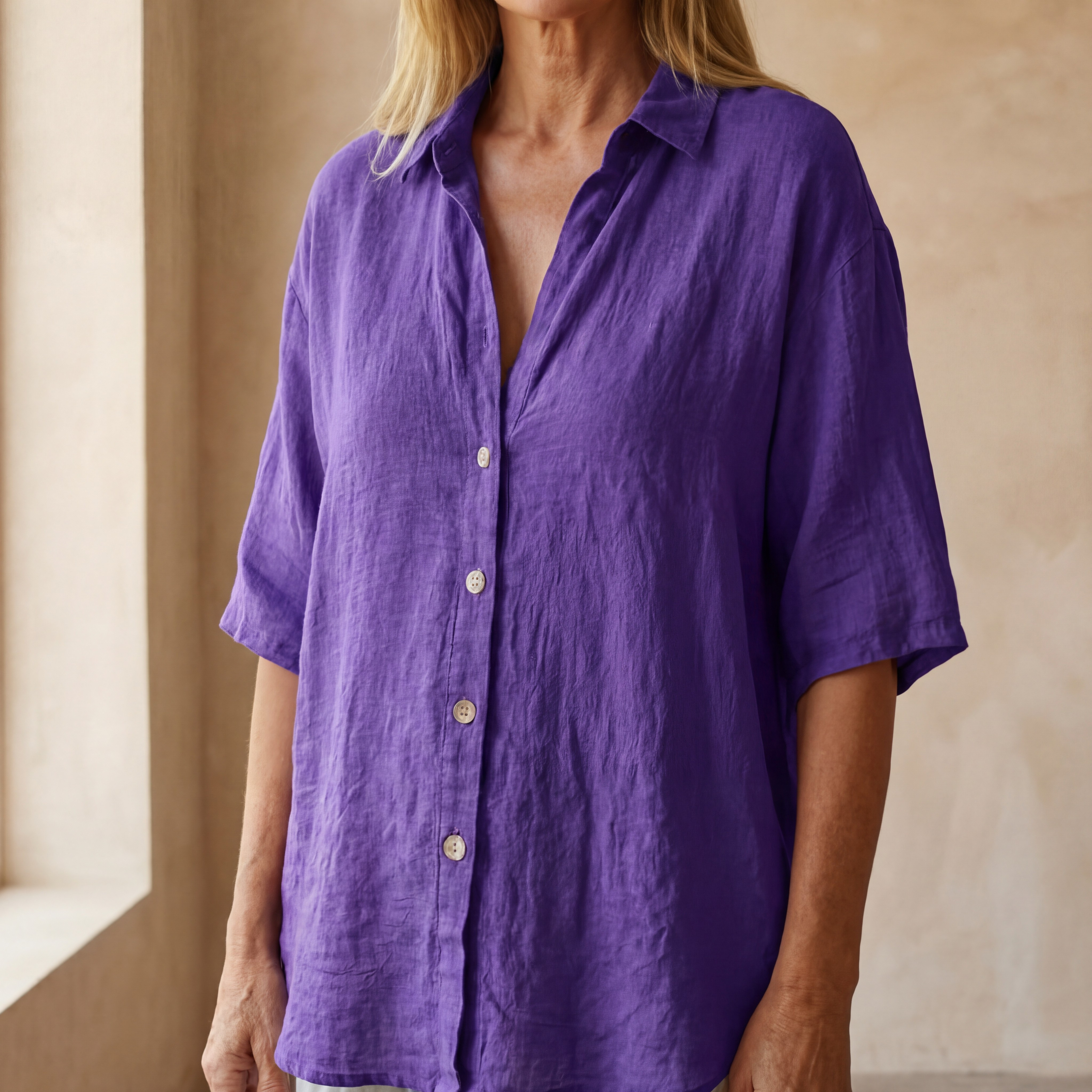MEDIRA - COTTON & LINEN SHIRT