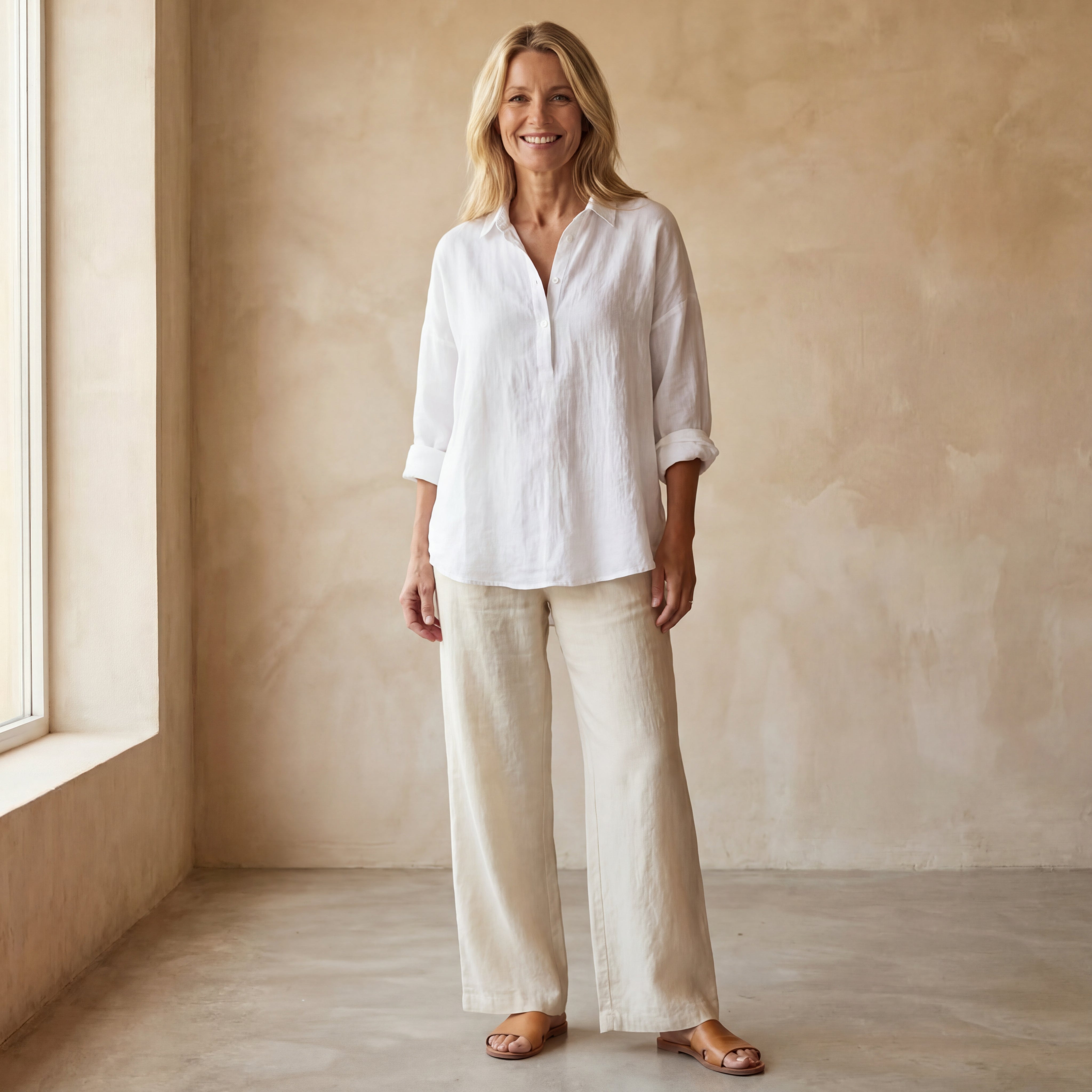 BEREVA - ELEGANT LINEN SHIRT