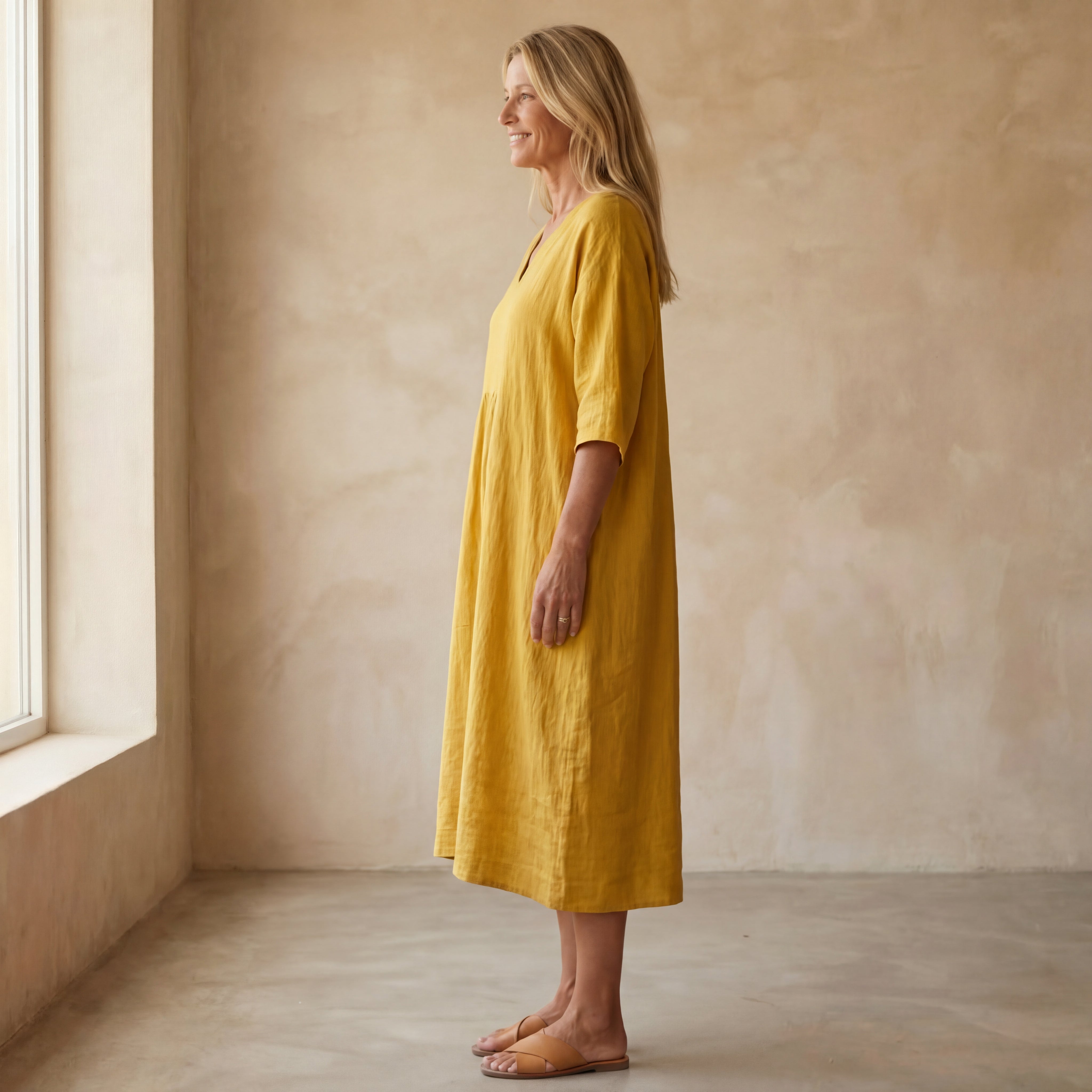 ALMERIA - STYLISH COTTON DRESS