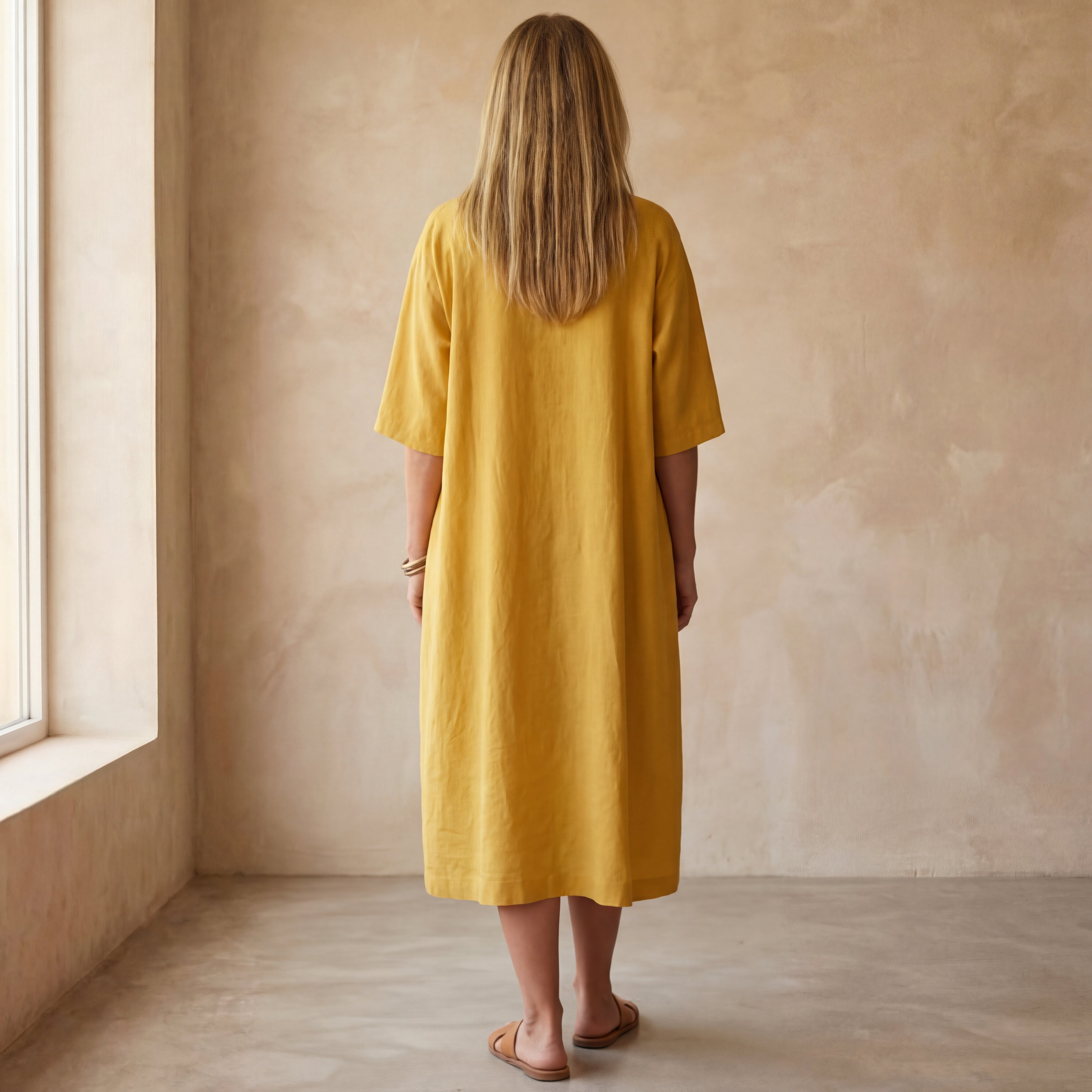 ALMERIA - STYLISH COTTON DRESS