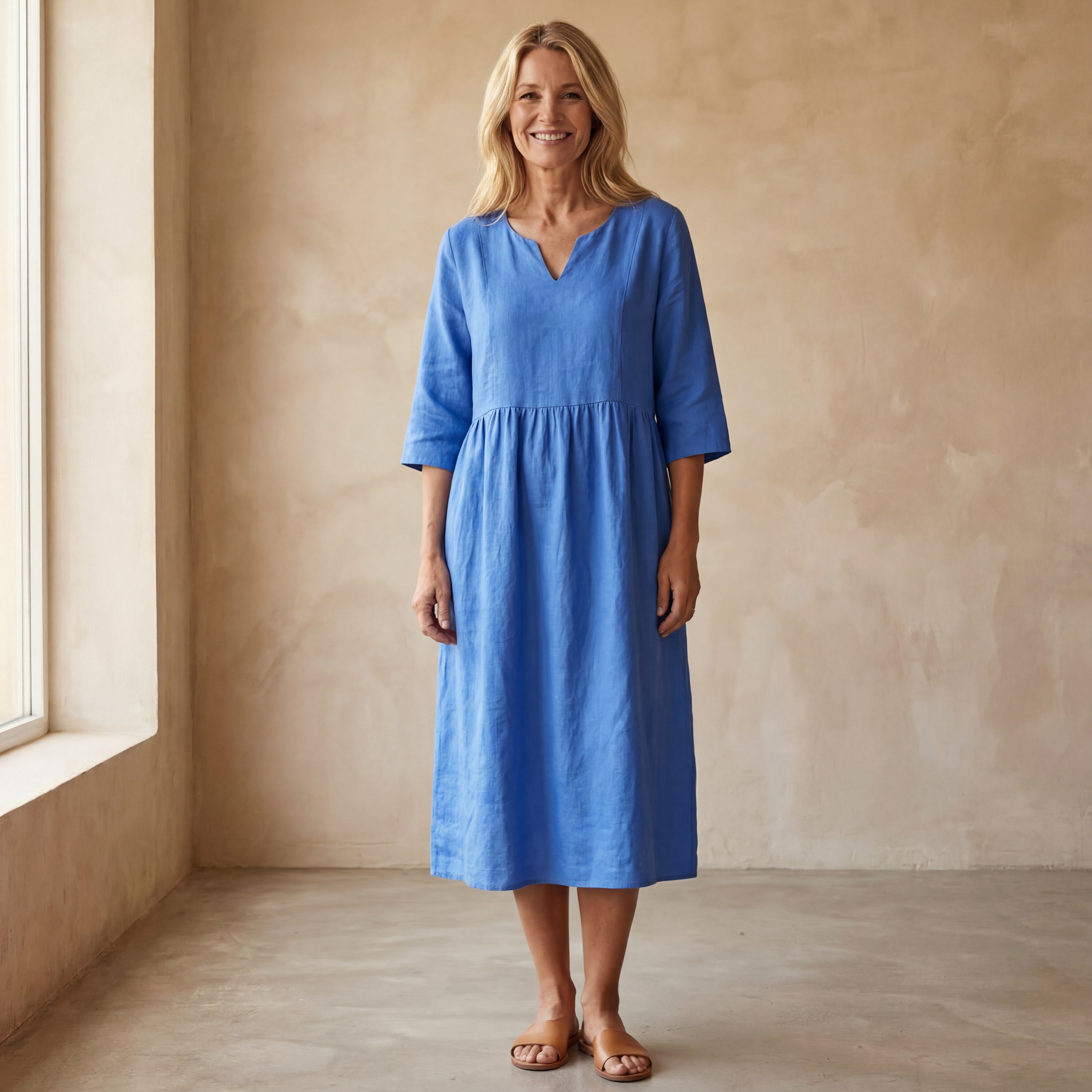 ALMERIA - STYLISH COTTON DRESS